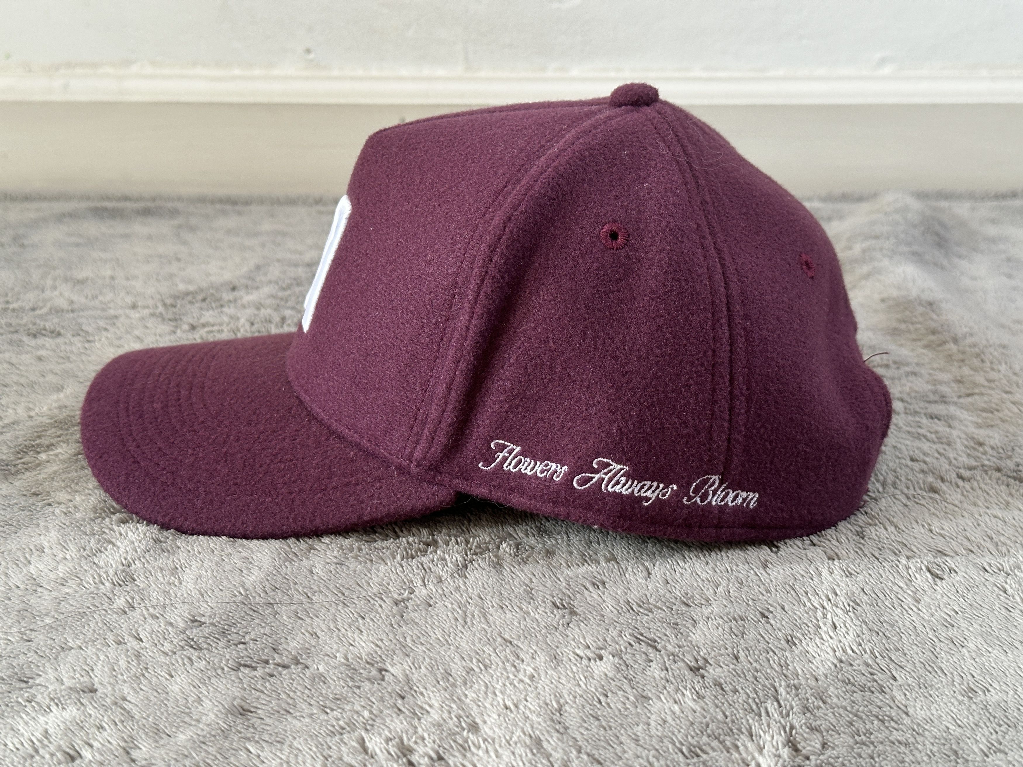Other FROMFLOWERS The LA Wool Block Hat Perfect Plum Size ONE SIZE - 2 Thumbnail