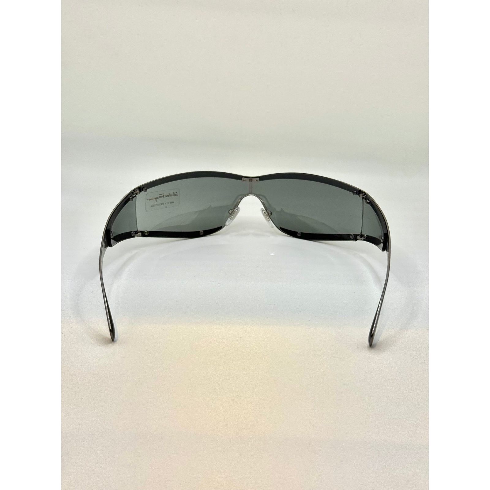 Salvatore Ferragamo 1990s Salvatore Ferragamo futuristic metallic sunglasses-new Size ONE SIZE - 4 Thumbnail