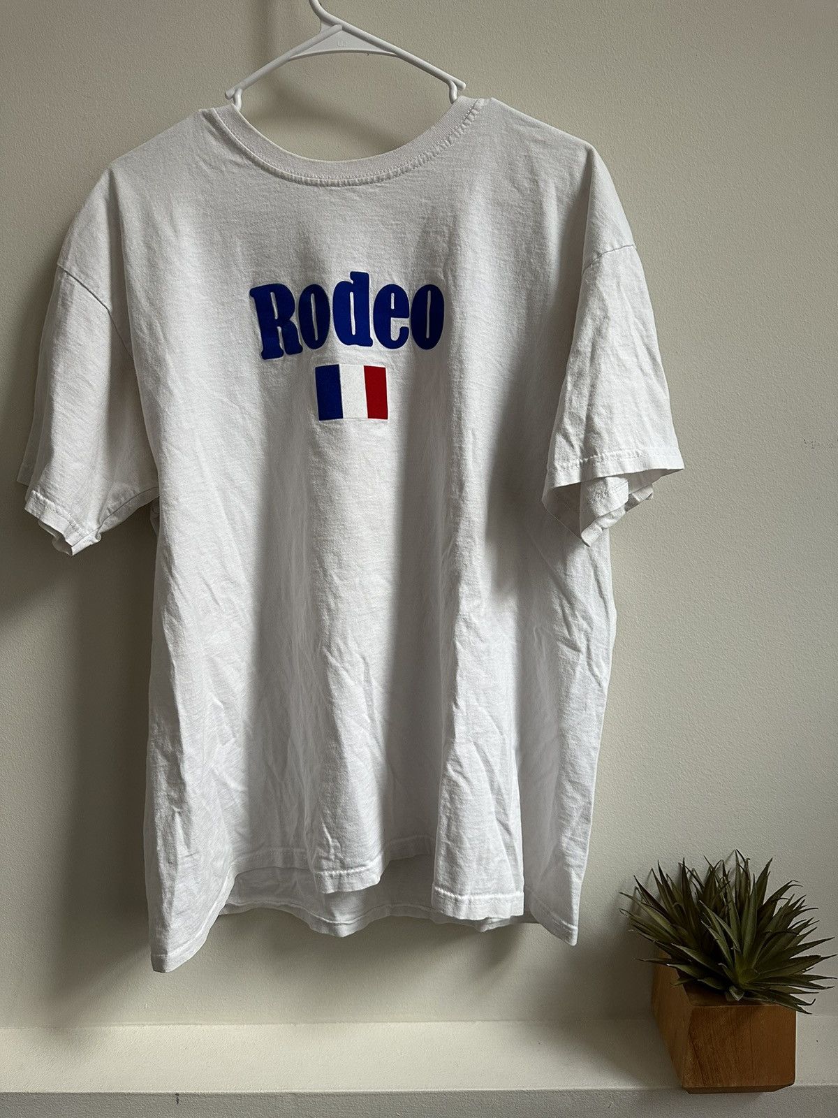 image of Travis Scott Rodeo T Shirt Paris in White, Men's (Size XL)