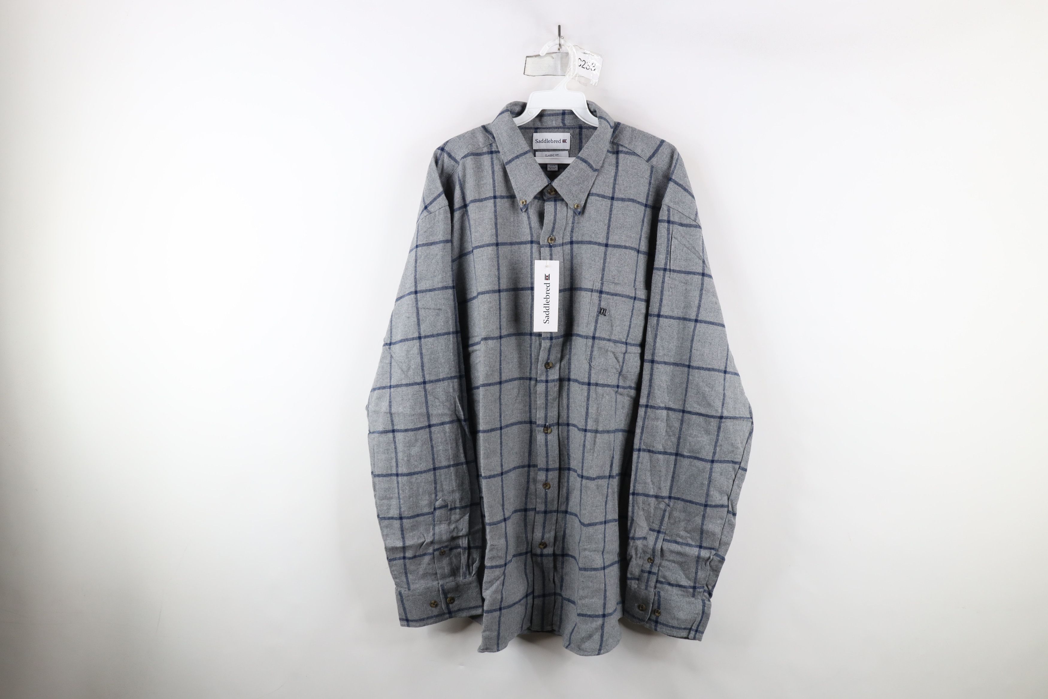 Vintage Deadstock Vintage Y2K Collared Button Down Shirt Plaid Size US XXL / EU 58 / 5 - 1 Thumbnail