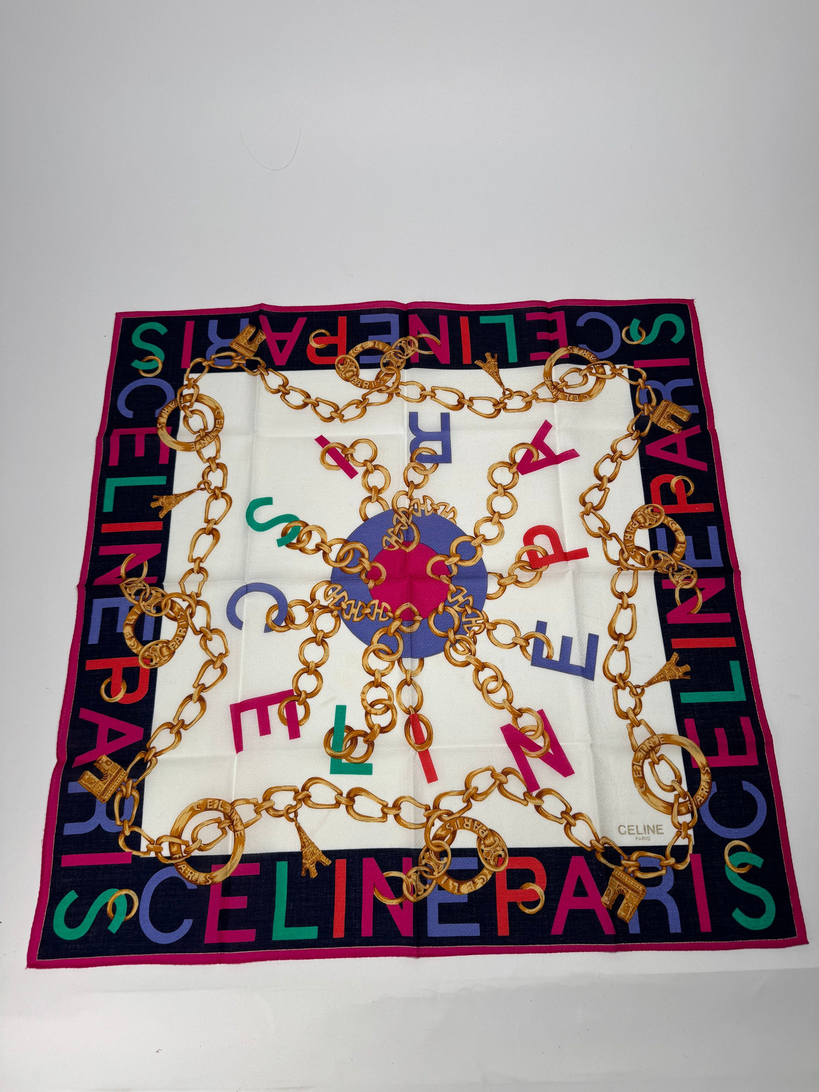 Celine Vintage Paris Silk Scarf Size ONE SIZE - 1 Thumbnail