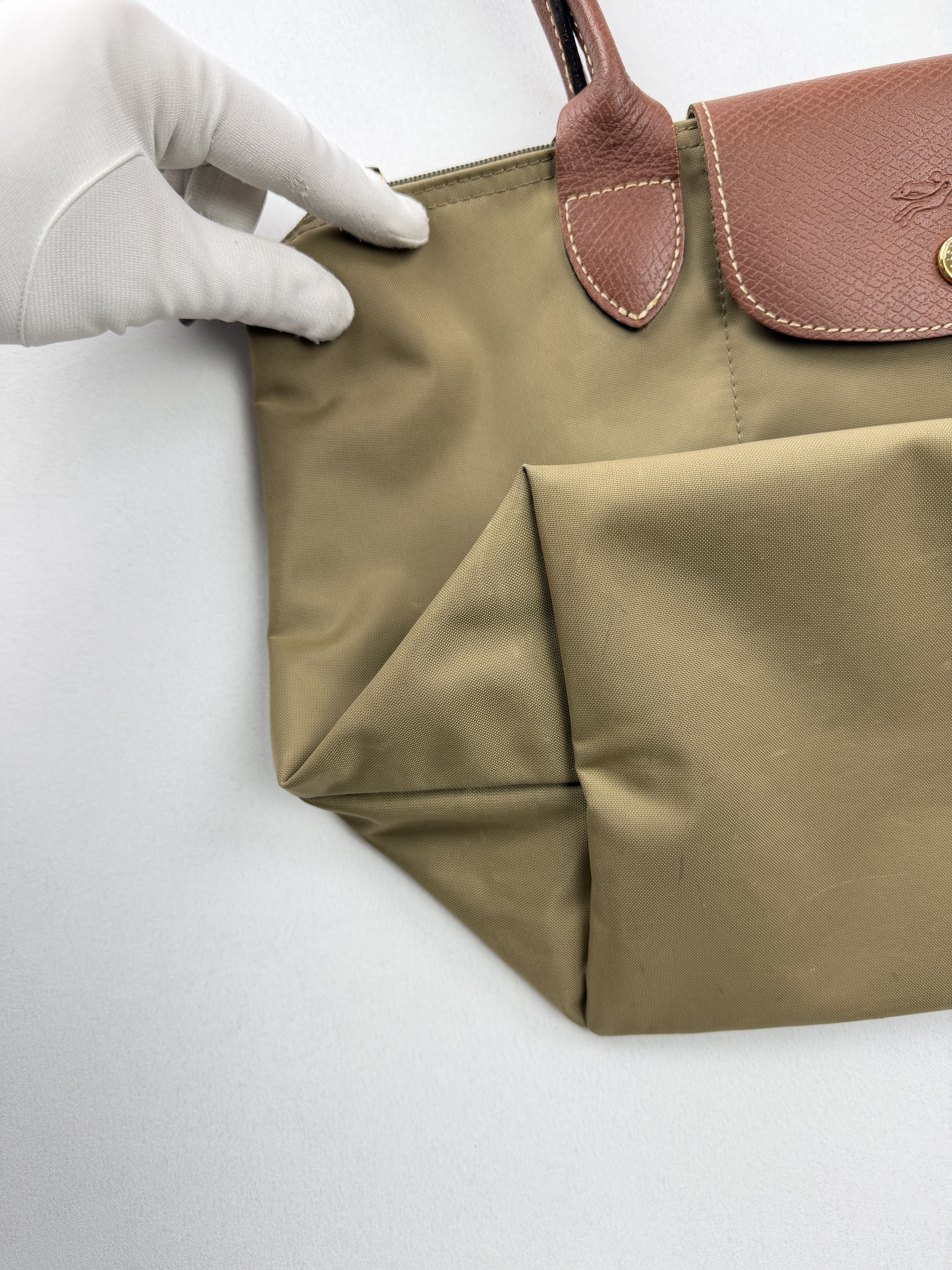 Longchamp Longchamp Khaki Green Nylon Bag M Size ONE SIZE - 13 Thumbnail