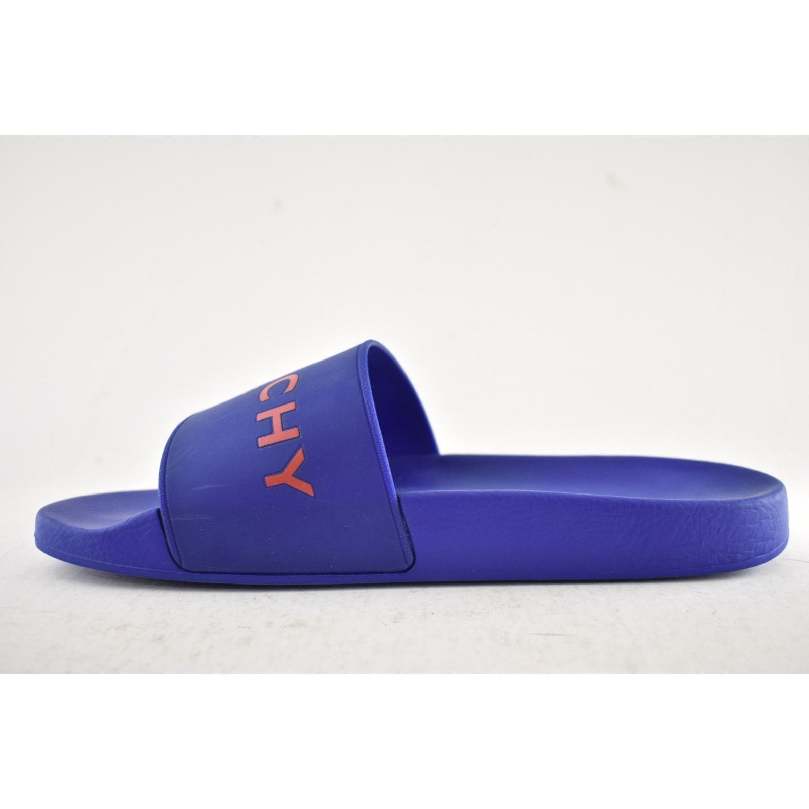Givenchy Givenchy Paris Blue Red Logo Rubber Pool Slide Sandal 44 11 Size US 11 / EU 44 - 9 Thumbnail
