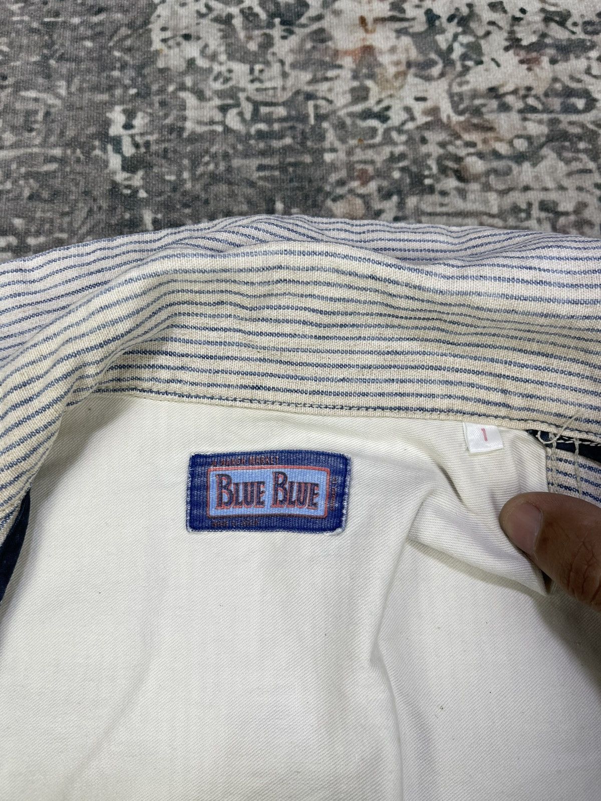 Blue Blue Japan Vtg Blue Blue Japan Hickory Stripe Work Jacket Size US XS / EU 42 / 0 - 16 Thumbnail