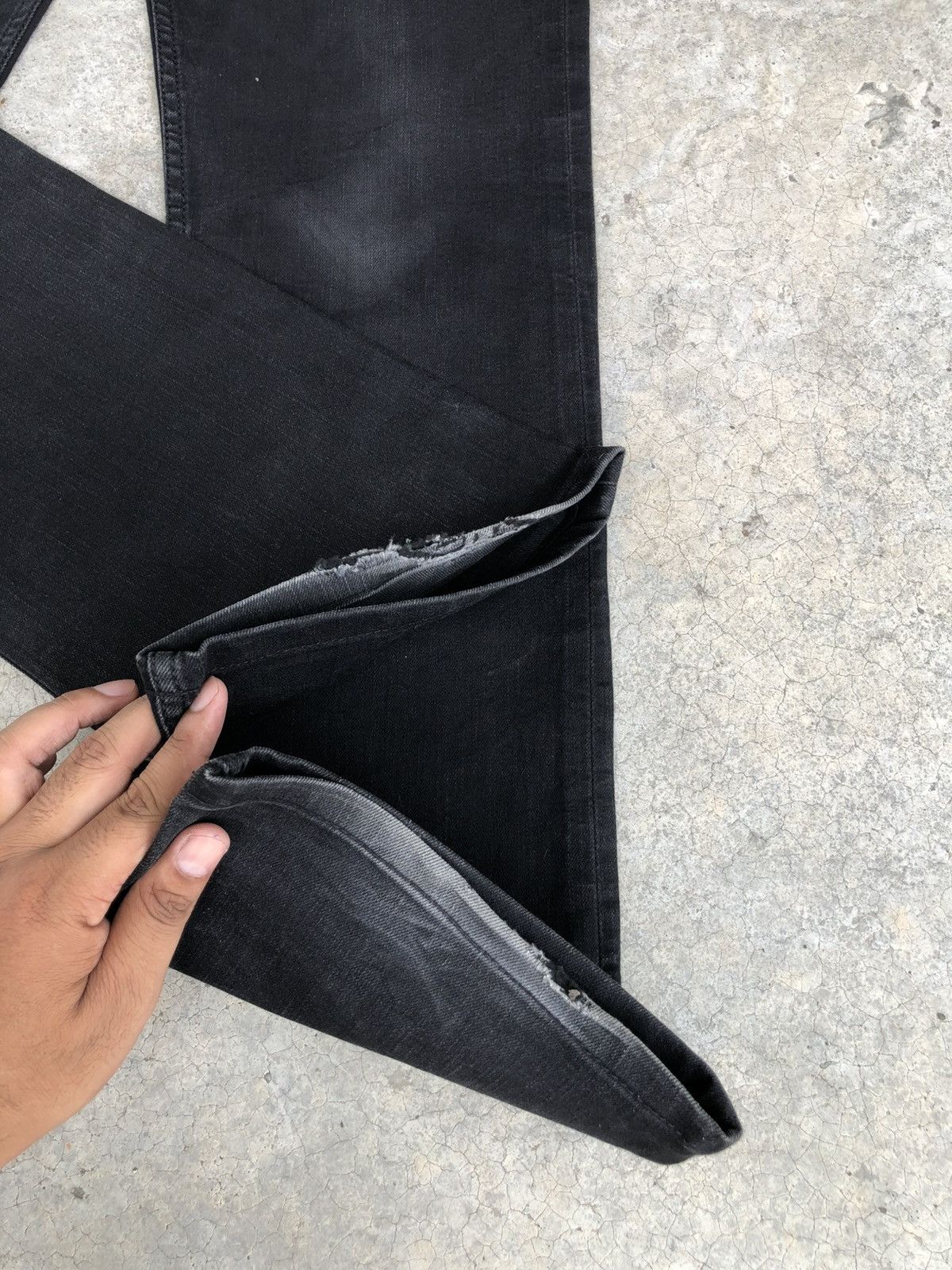 If Six Was Nine Y2k Levi’s Flared Jeans Distressed Denim 507 Size US 32 / EU 48 - 17 Thumbnail