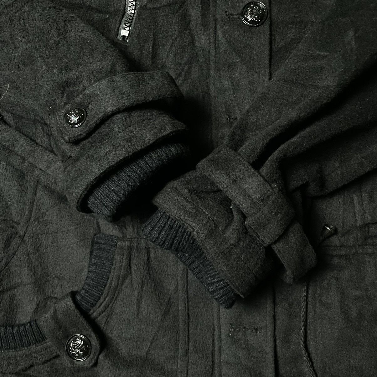 If Six Was Nine × Japanese Brand × Yasuyuki Ishii CRAZY ANGEL BUTTON UP ZIPPER PUNK GOTHIC WOOL HOODIE JACKET Size US XXL / EU 58 / 5 - 15 Thumbnail