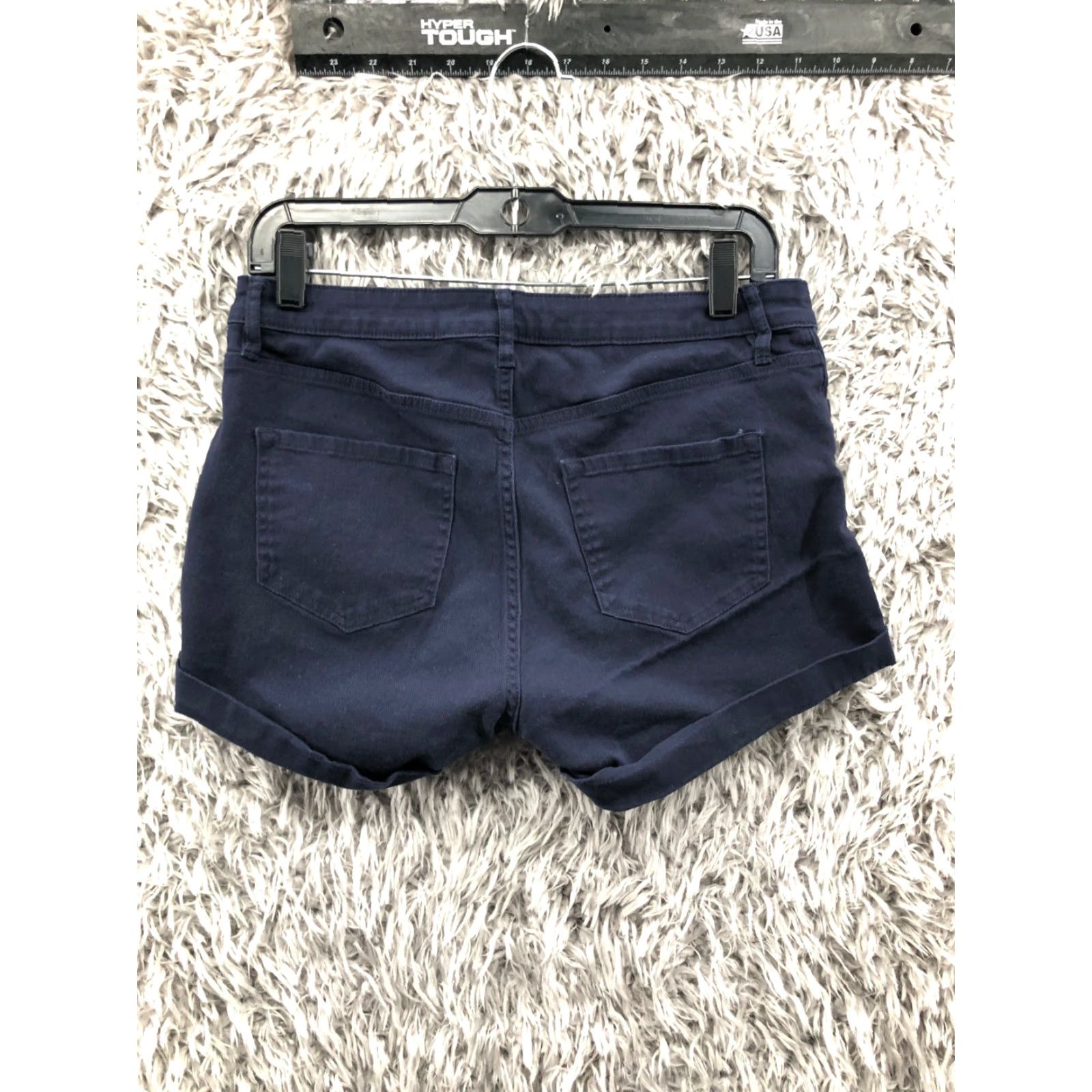 H&M H&M Boyfriend Shorts Womens Size 8 Mid Rise Dark Wash Denim Blue Jeans Beach Casual" Size 30" / US 8 / IT 44 - 4 Thumbnail