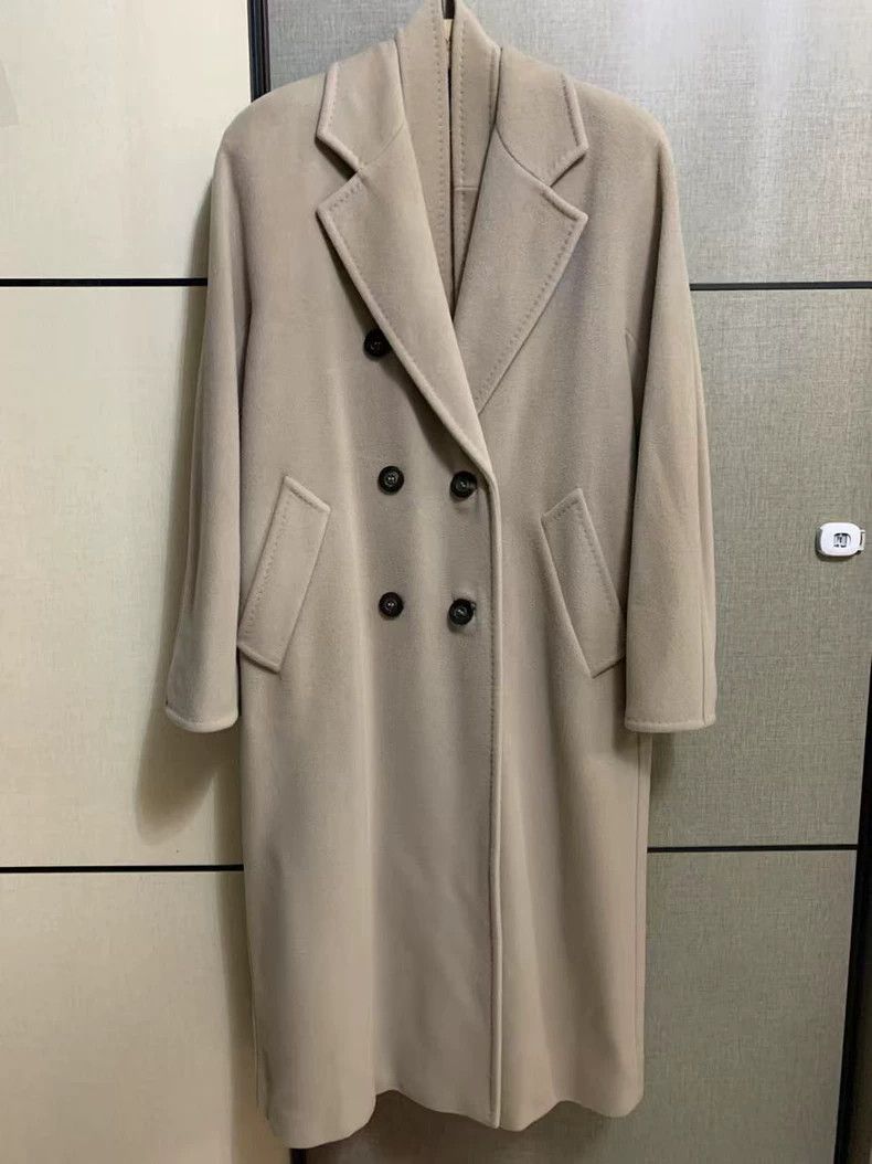 Max Mara Max Mara Madame, 101801 coat, sandy white Size S / US 4 / IT 40 - 2 Thumbnail