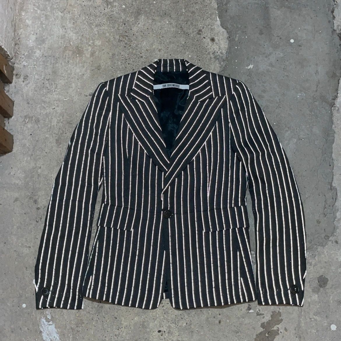 Dirk Bikkembergs Vintage dirk bikkemberg reflective avant garde blazer Size S / US 4 / IT 40 - 1 Thumbnail