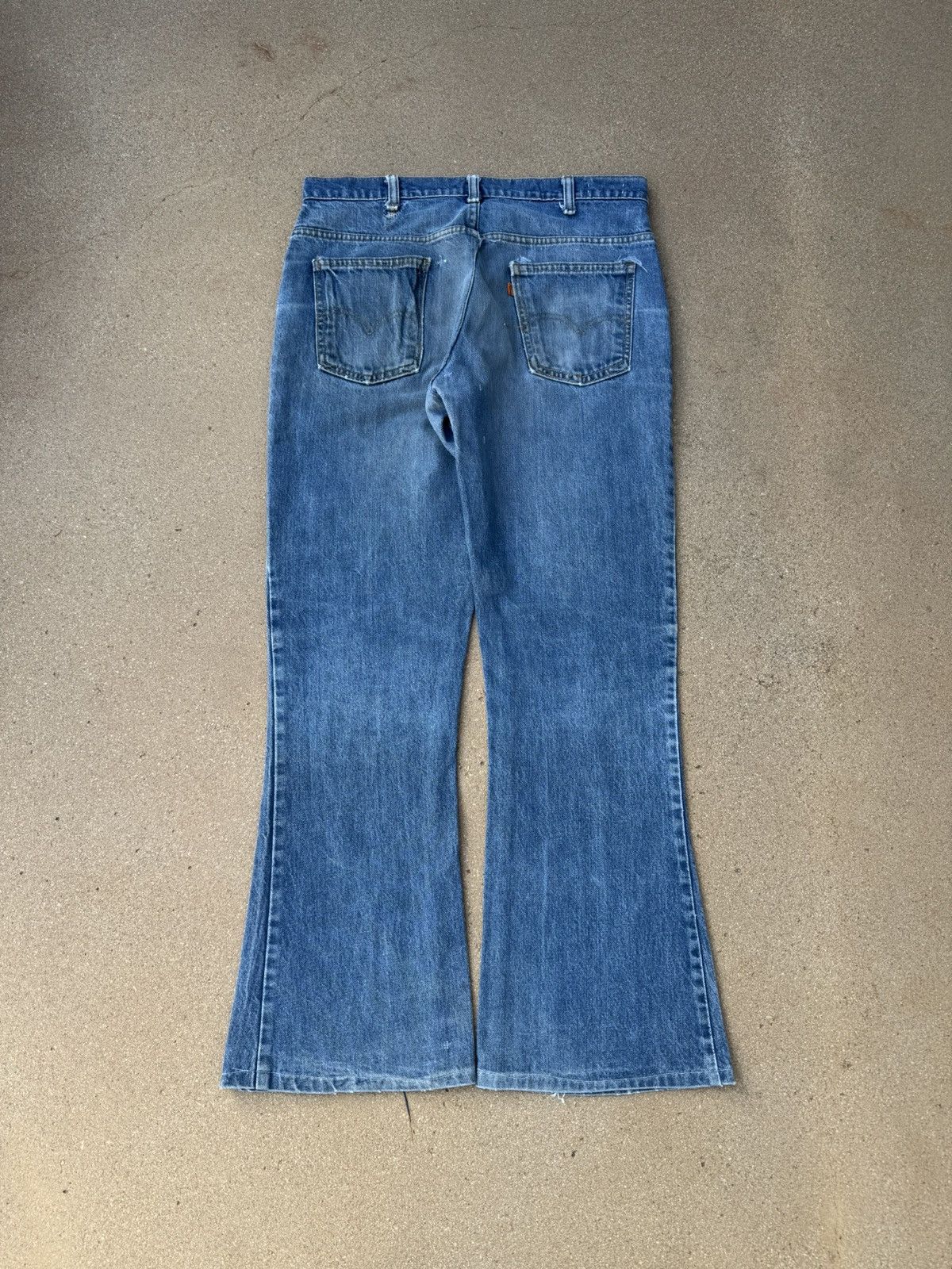Levi's Vtg 80’s Levi’s 646 Orange Tab Bellbottom Flare Jeans 34x29 Size US 34 / EU 50 - 2 Thumbnail