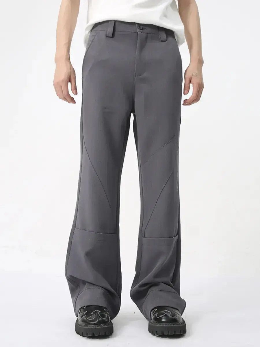 Japanese Brand Retro loose solid color micro flared jeans Size US 32 / EU 48 - 1 Thumbnail