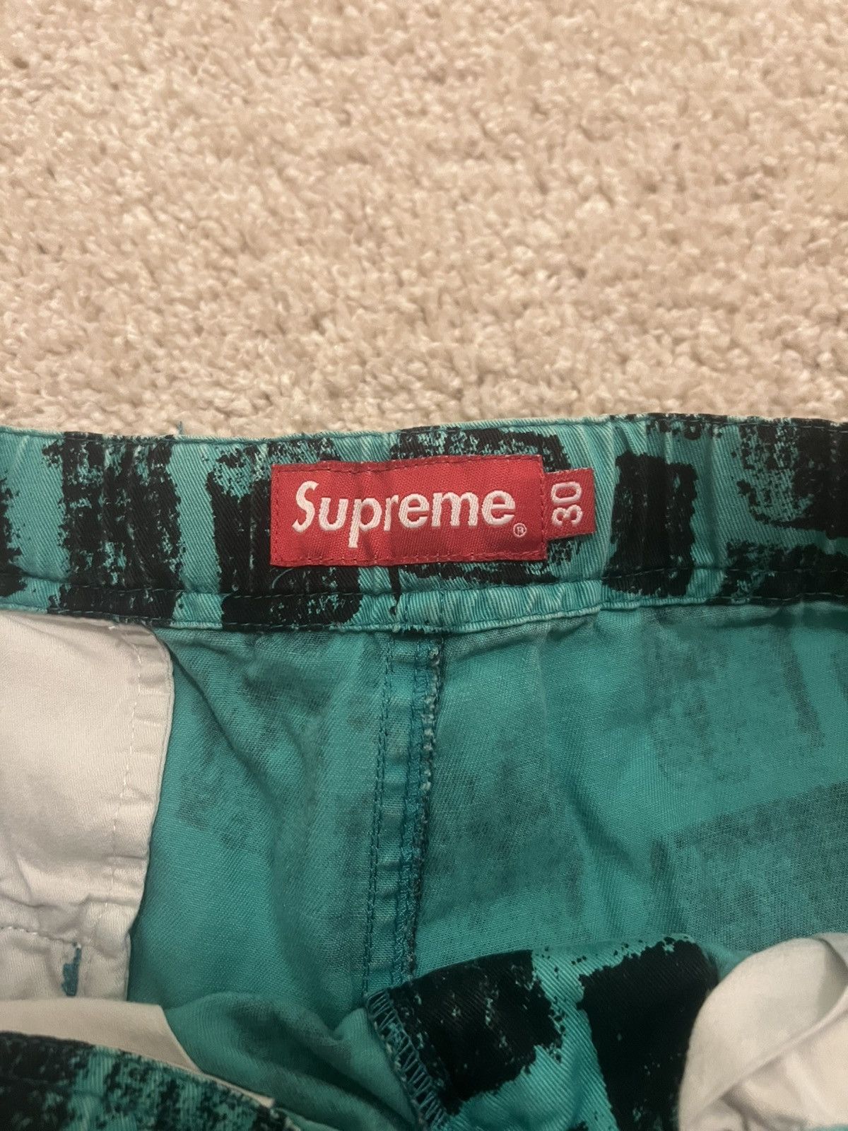 Supreme Supreme 2014 block print belted shorts Size US 30 / EU 46 - 7 Thumbnail