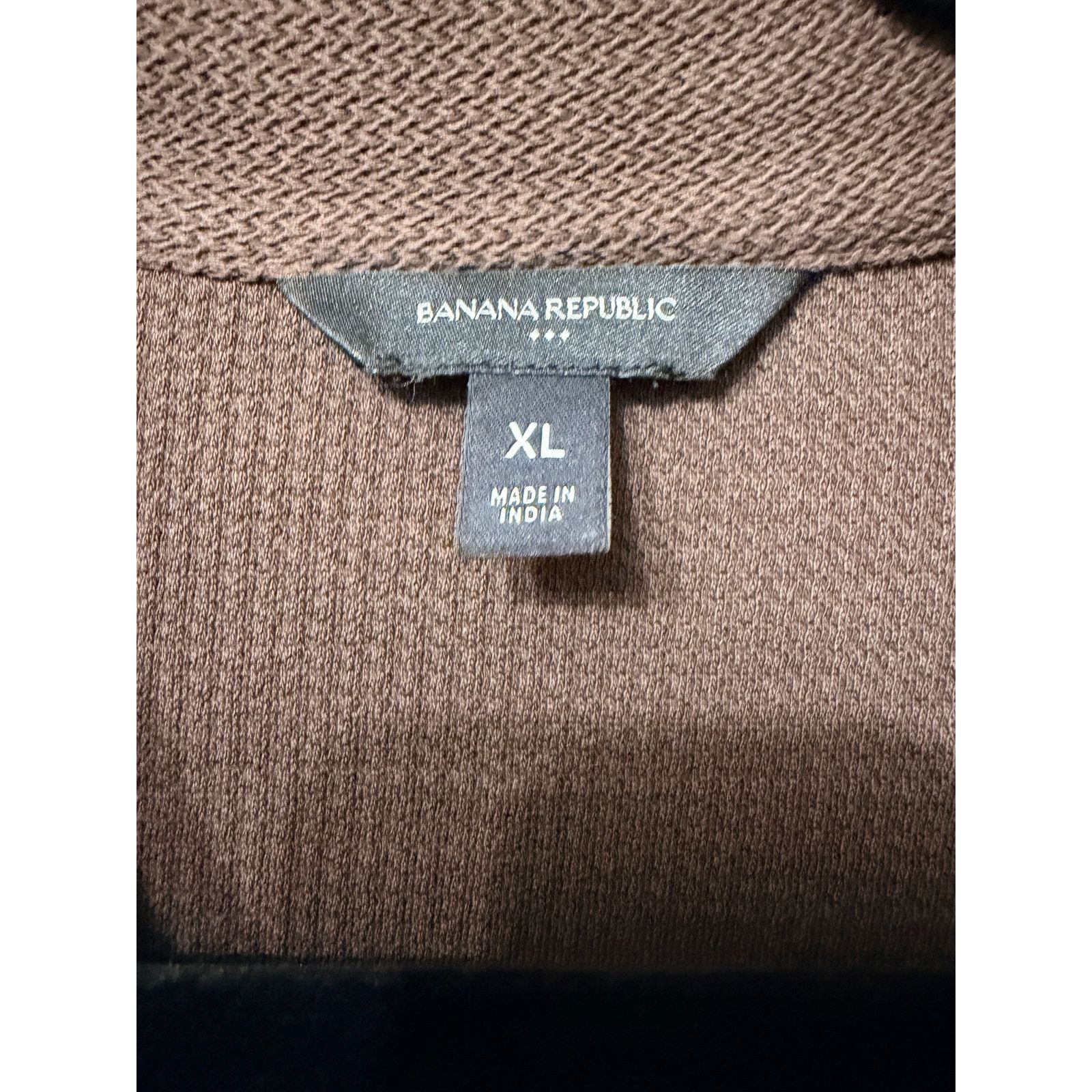 Banana Republic Preloved Men's Banana Republic Brown Knit Polo Sz XL Size US XL / EU 56 / 4 - 2 Thumbnail
