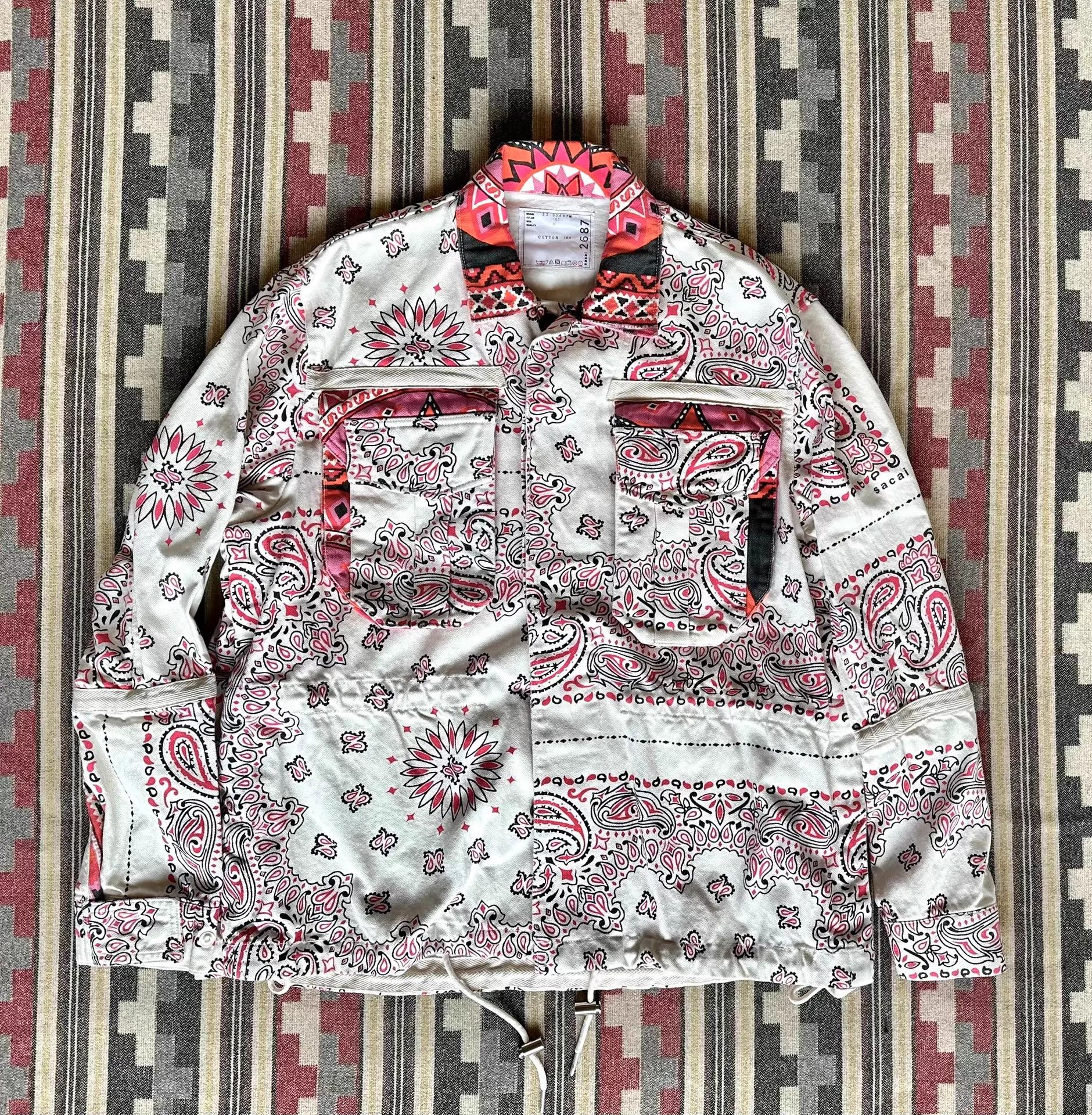 Sacai Sacai Bandana Print Blouson Size 1 (Oversized) Size US S / EU 44-46 / 1 - 1 Thumbnail