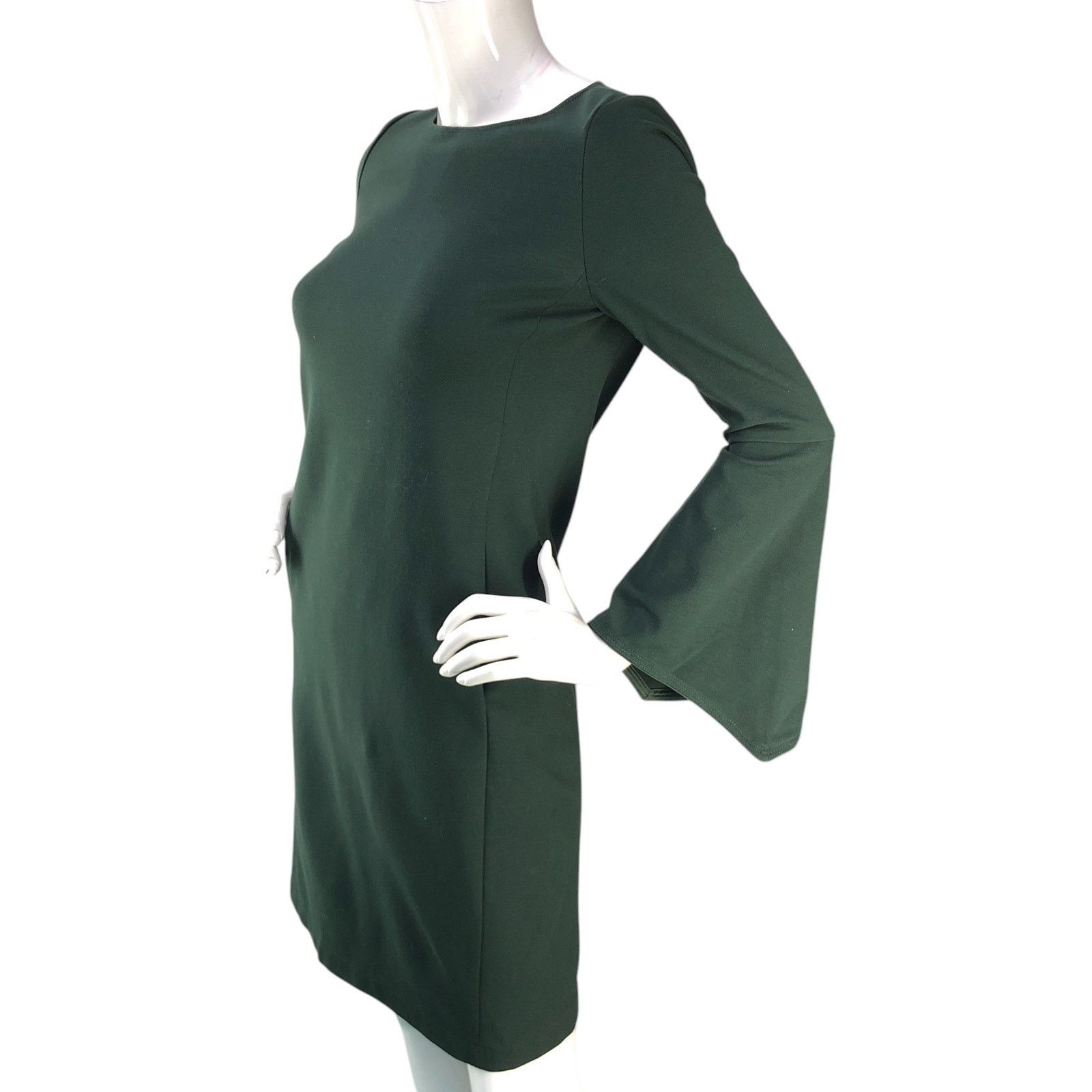 Lafayette 148 Lafayette 148 New York Womens Size XS Dress Round Neck Green Size XS / US 0-2 / IT 36-38 - 4 Thumbnail