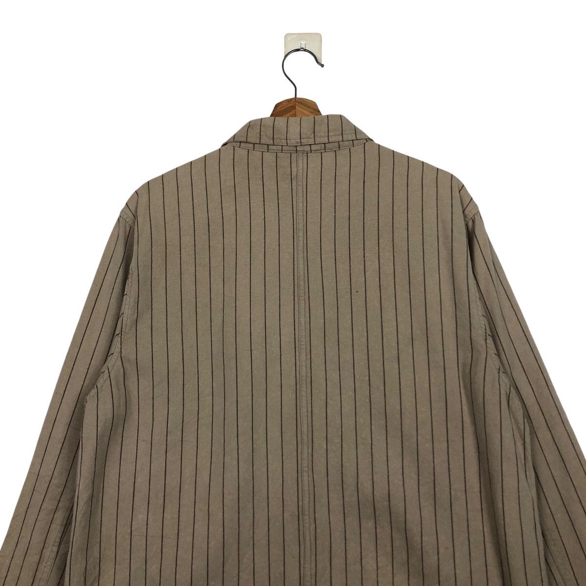 Japanese Brand Vtg Hickory Chore Jacket Striped Hillcrop Club Issey Miyake Size US L / EU 52-54 / 3 - 10 Thumbnail