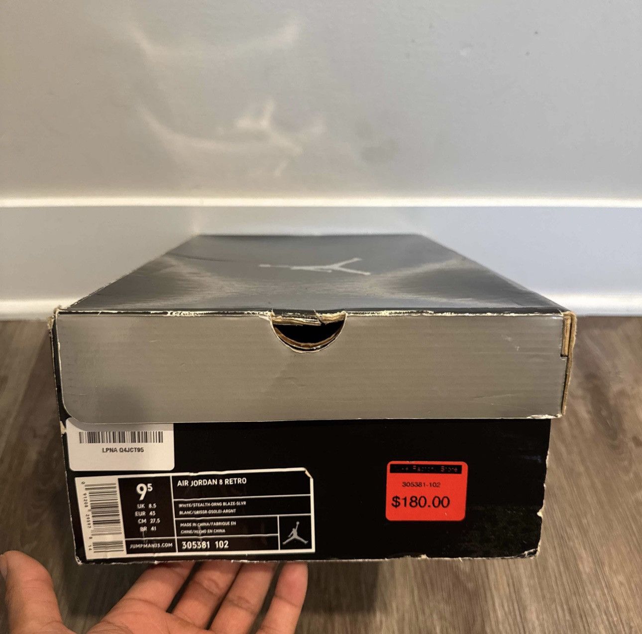 Nike Air Jordan 8 Orange Blaze Size US 9.5 / EU 42-43 - 7 Thumbnail