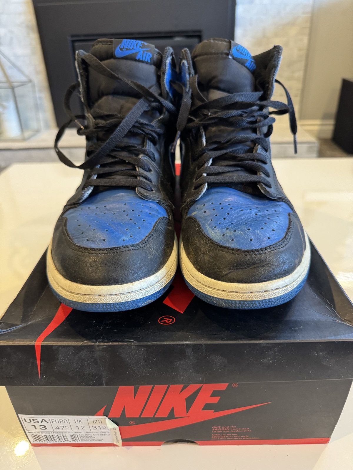 Jordan Brand Air Jordan 1 Retro High OG Royal (2017) Size US 13 / EU 46 - 3 Thumbnail