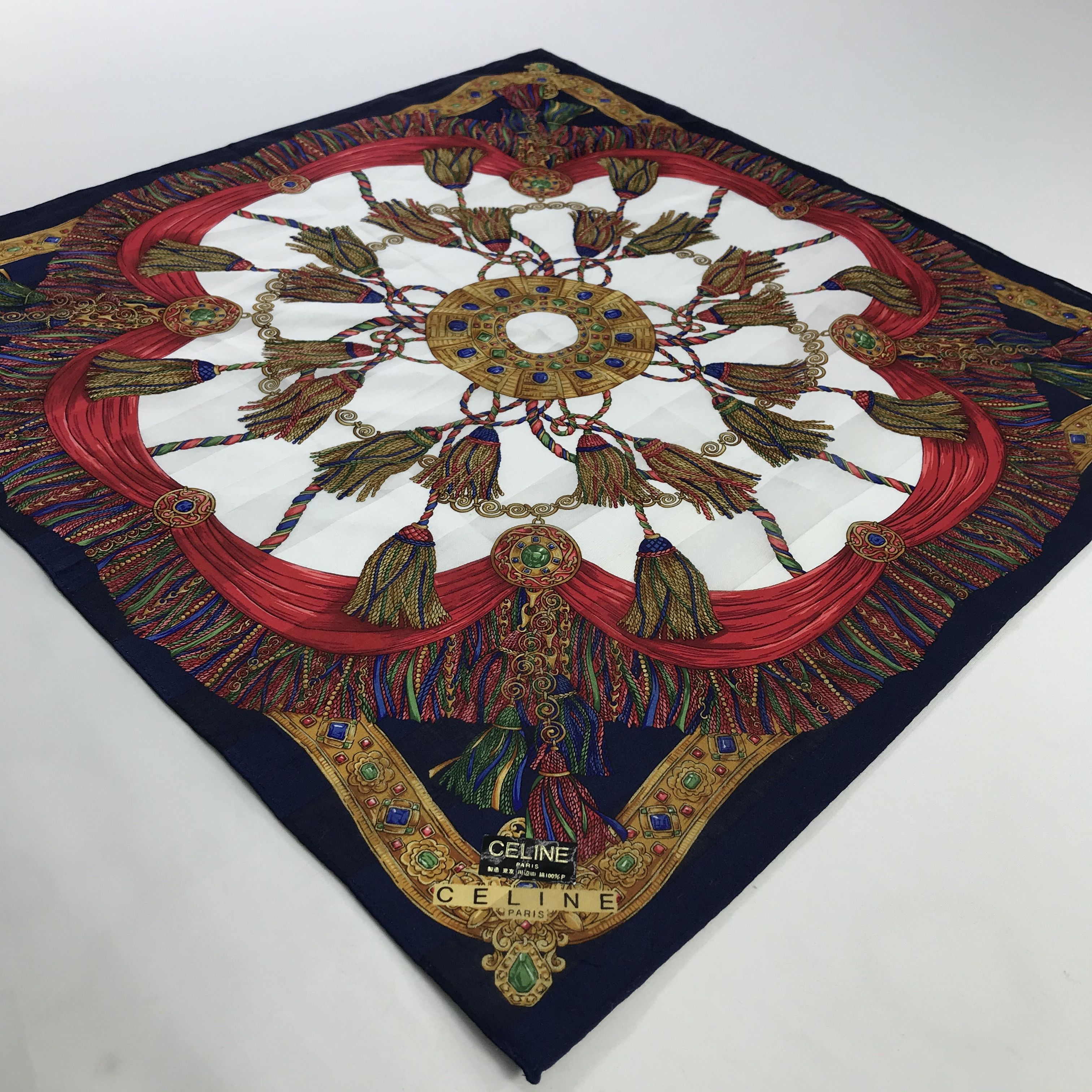 Celine × Vintage Celine Bandana / Handkerchief / Neckerchief - S572 Size ONE SIZE - 2 Thumbnail