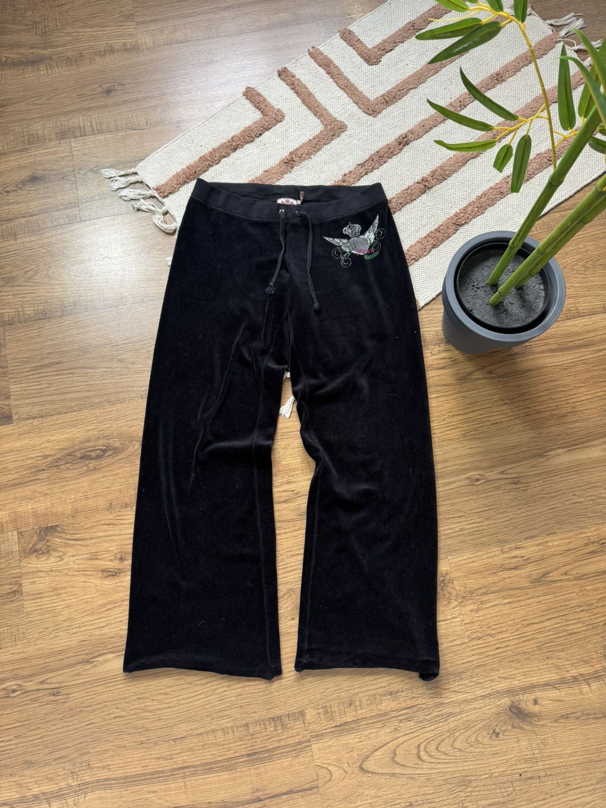 Juicy Couture VINTAGE RARE JUICY COUTURE VELOUR PANTS Size 30" / US 8 / IT 44 - 2 Thumbnail