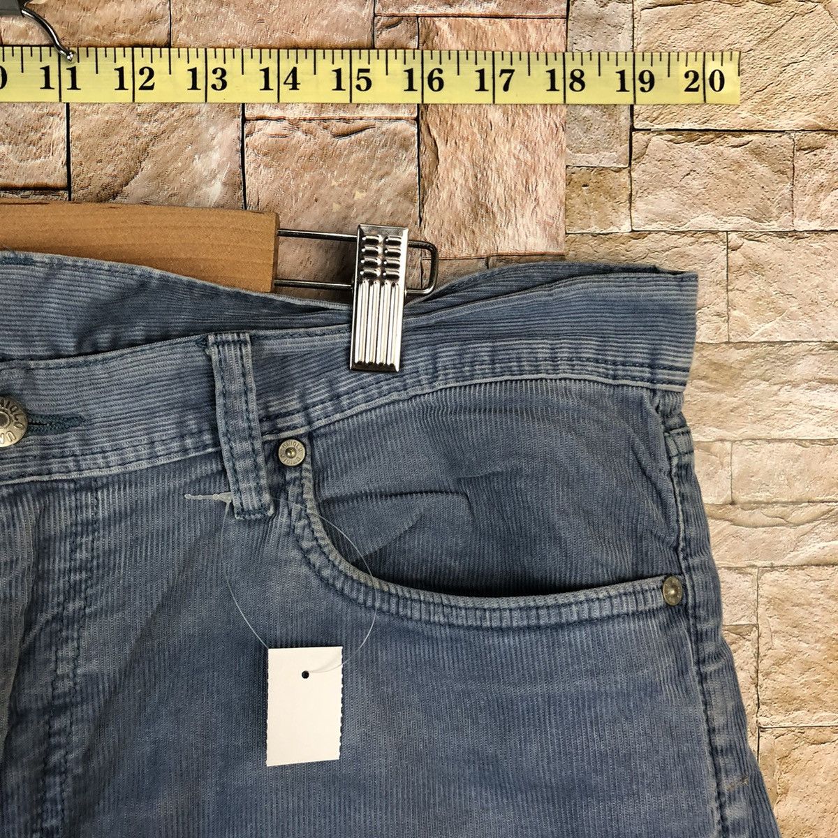 Uniqlo Uniqlo japan vintage Blue Conduroy Pants #A1130 Size US 35 - 8 Thumbnail