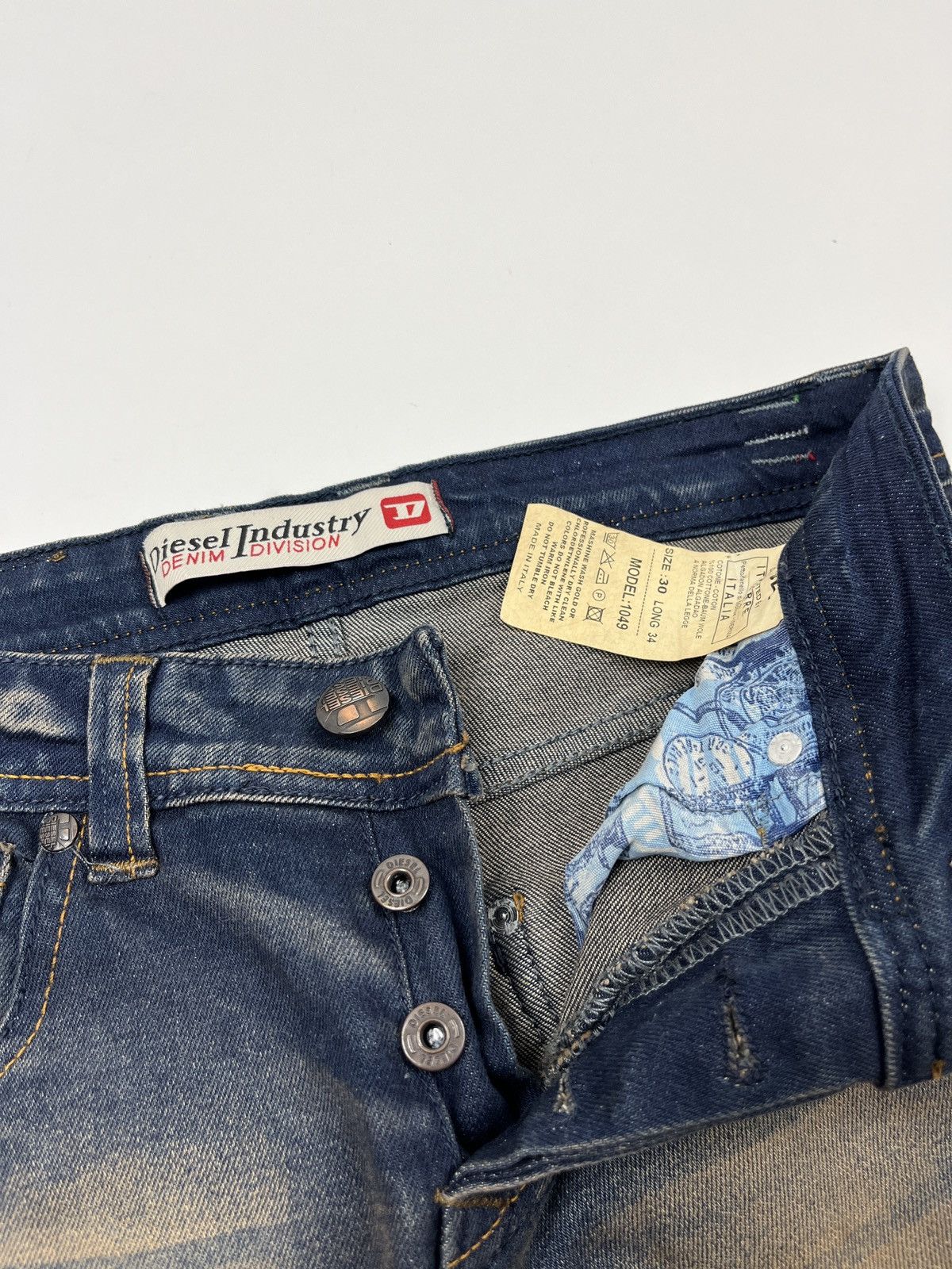 Diesel × Vintage Vintage🔥Diesel Distressed Faded Denim Jeans Size 30" / US 8 / IT 44 - 12 Thumbnail