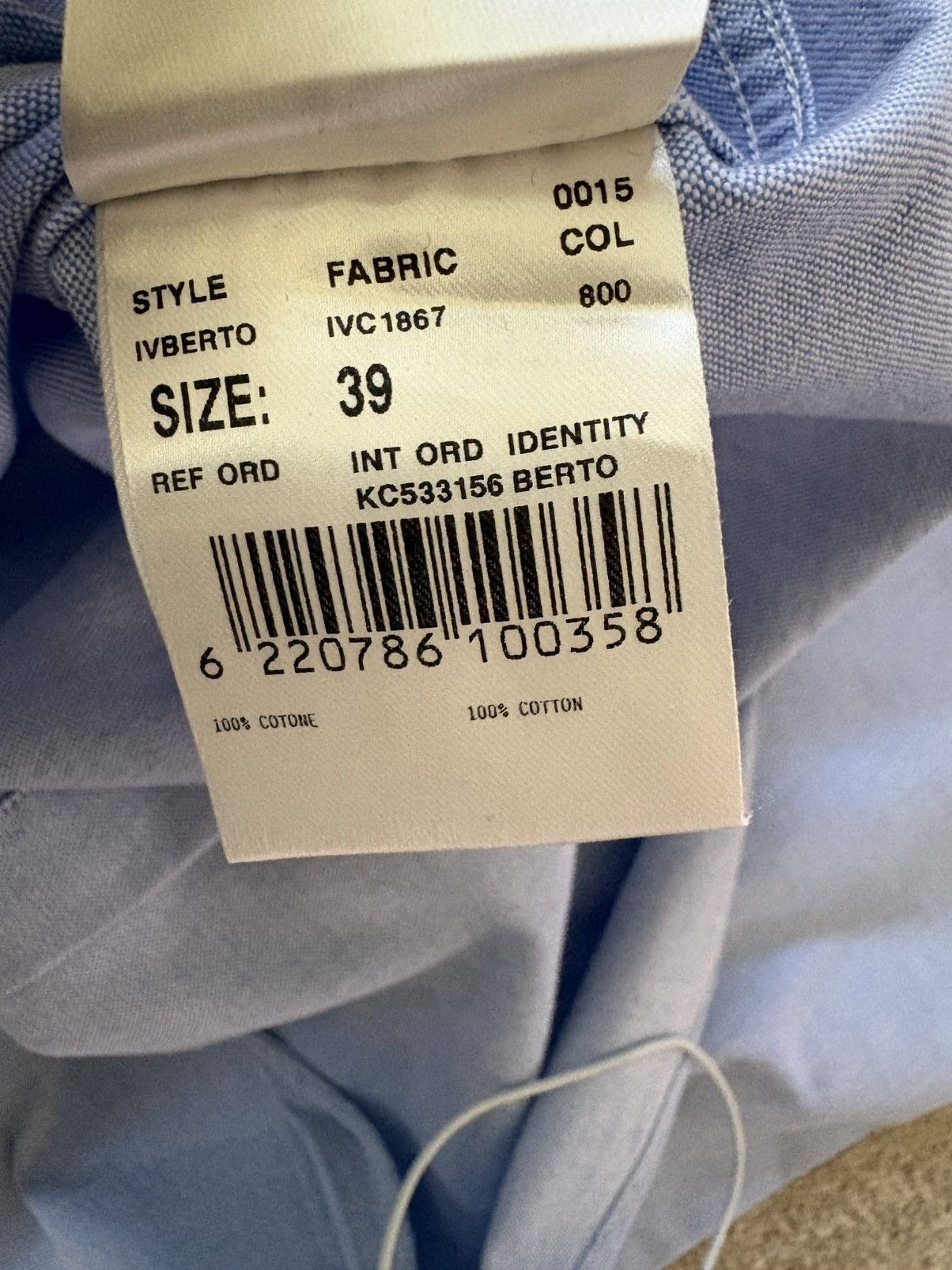 Lardini Blue oxford shirt Size US M / EU 48-50 / 2 - 7 Thumbnail