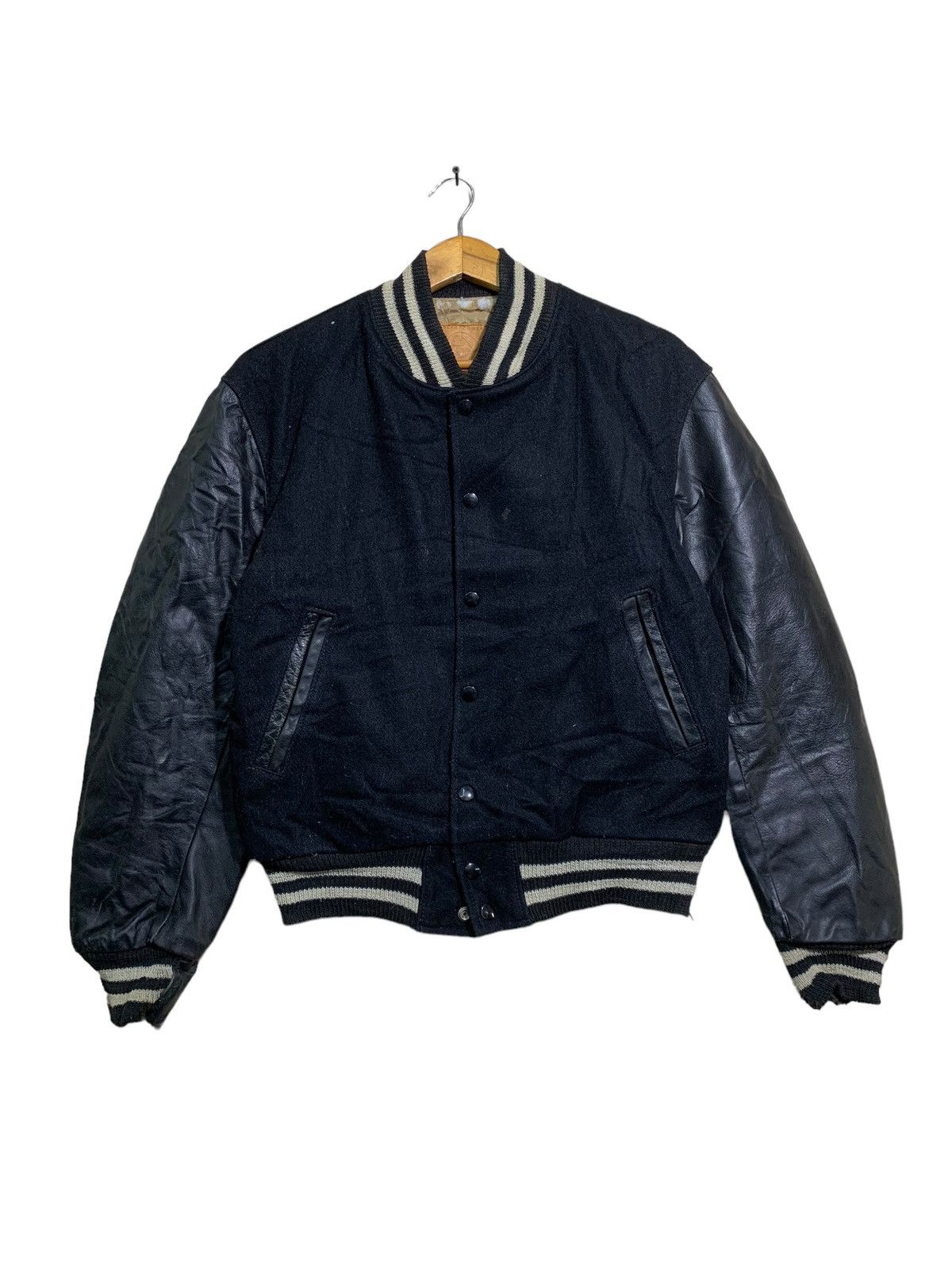 Golden Bear 🔥VTG GOLDEN BEAR VARSITY JACKETS ALL BLACKS Size US M / EU 48-50 / 2 - 1 Thumbnail