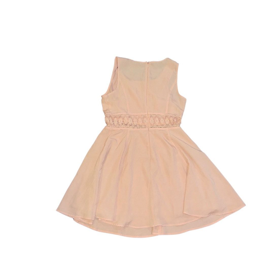 Forever 21 Dusty Pink Sleeveless Dress Floral Embroidered Waist SZ M Size M / US 6-8 / IT 42-44 - 2 Thumbnail