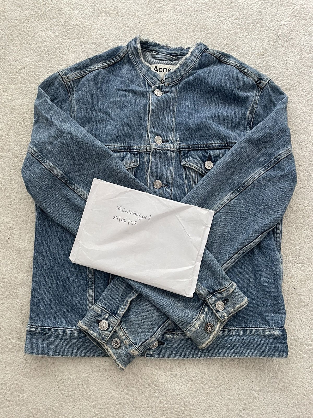 Acne Studios SS16 Who Ind Fray Denim Jacket | Grailed