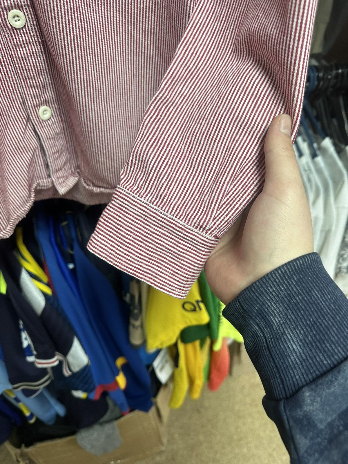 Carhartt Carhartt Long Sleeve Harbour Shirt White/Red Size US L / EU 52-54 / 3 - 6 Thumbnail