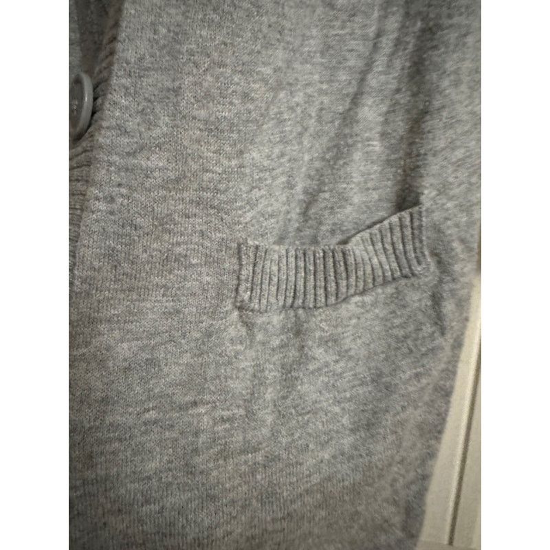 Norma Kamali Norma Kamali Grey Plunge Cardigan Sweater XS Size XS / US 0-2 / IT 36-38 - 5 Thumbnail