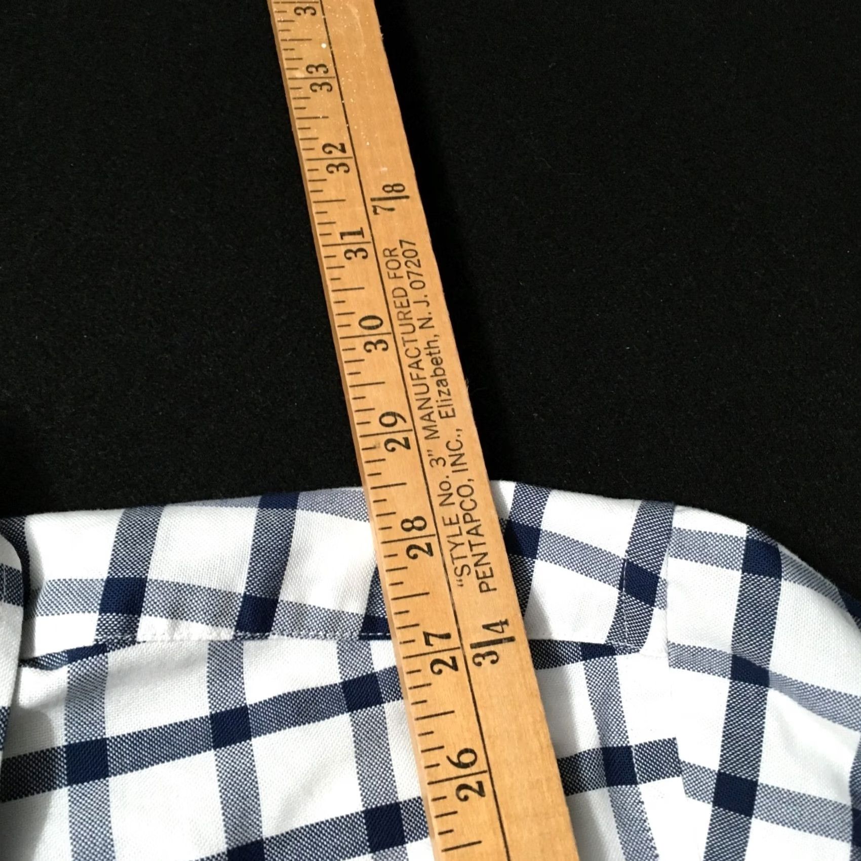 Stafford Stafford Shirt Mens 16.5 White Wrinkle Free Oxford Check Button Down Size US XL / EU 56 / 4 - 6 Thumbnail