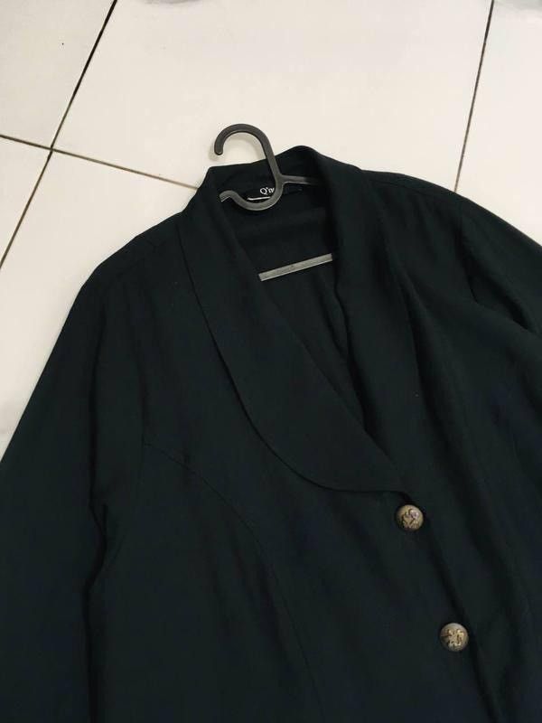 Other Q’neel Black Bamboo-Blend Oversized Blazer — EU50 UK24 Size 3XL / US 20-22 - 4 Thumbnail