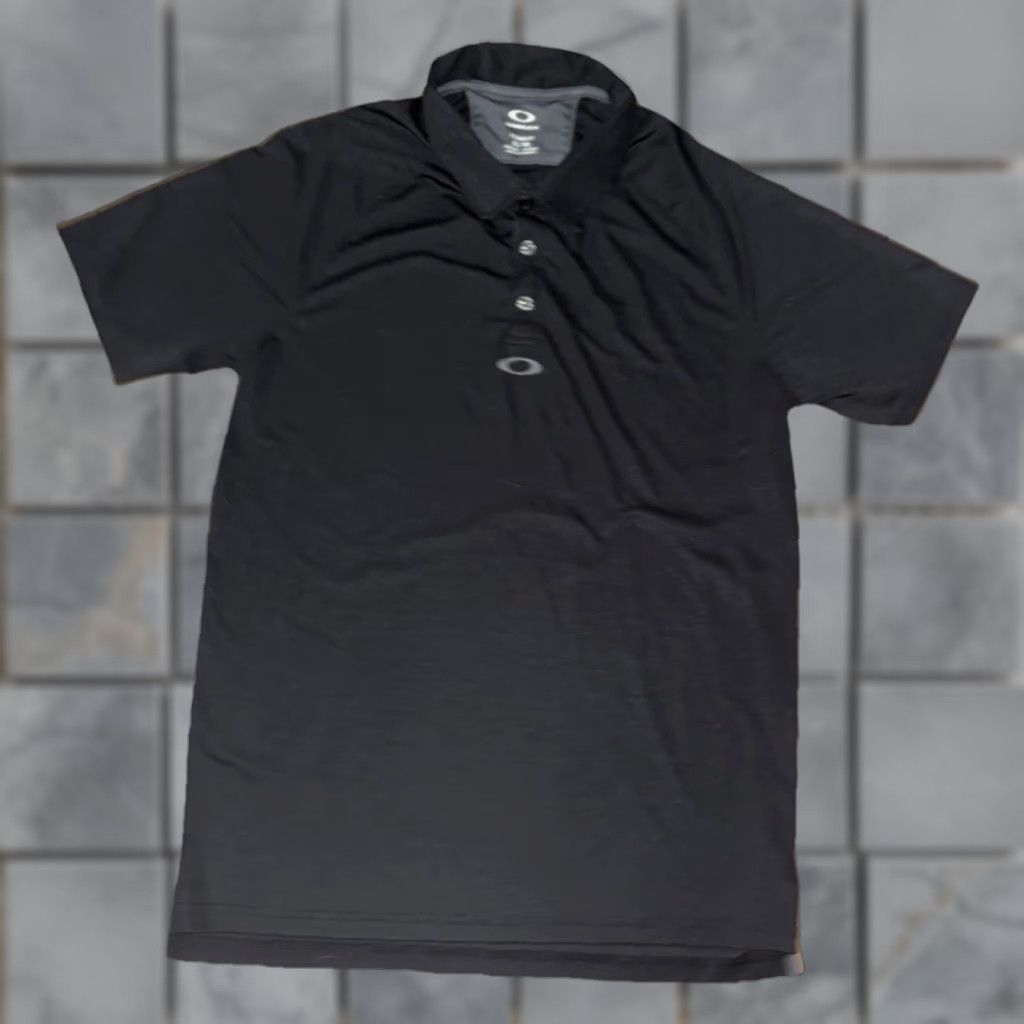 Oakley Oakley Golf Polo Shirt Black XL Men Polo Short Sleeve Collared Breathable Lightweight Regular Fit Golf Shirt Size US XL / EU 56 / 4 - 1 Thumbnail