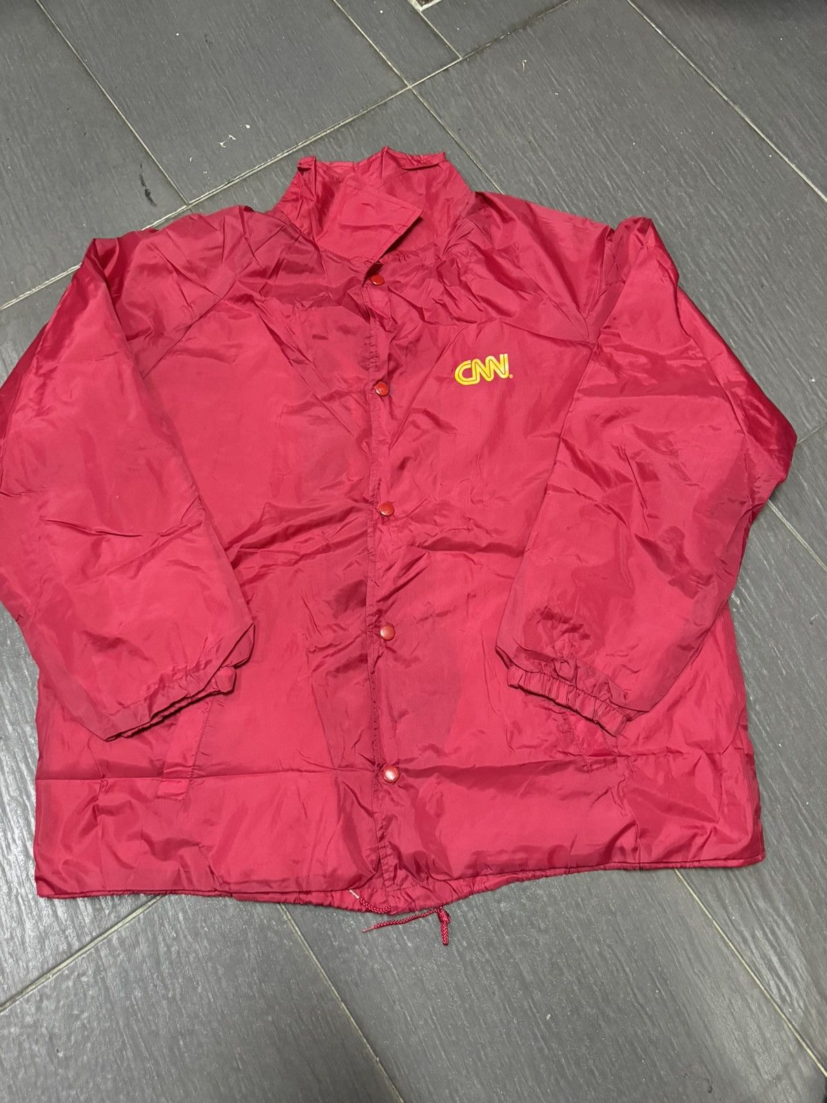 Vintage VINTAGE 90’S CNN COACH JACKET Size US L / EU 52-54 / 3 - 1 Thumbnail