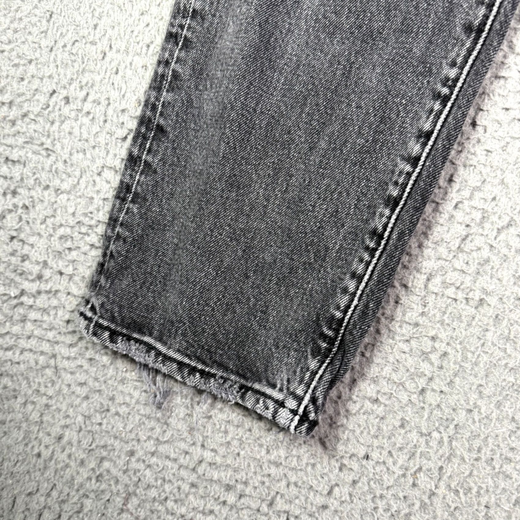 Abercrombie & Fitch Abercrombie & Fitch Jeans Men Black Faded 90s Straight Stretch Vintage Size US 29 - 4 Thumbnail