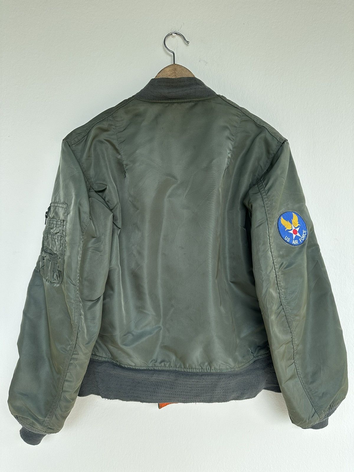 Vintage 80s Alpha Industries Bomber Jacket Flyers Type MA-1