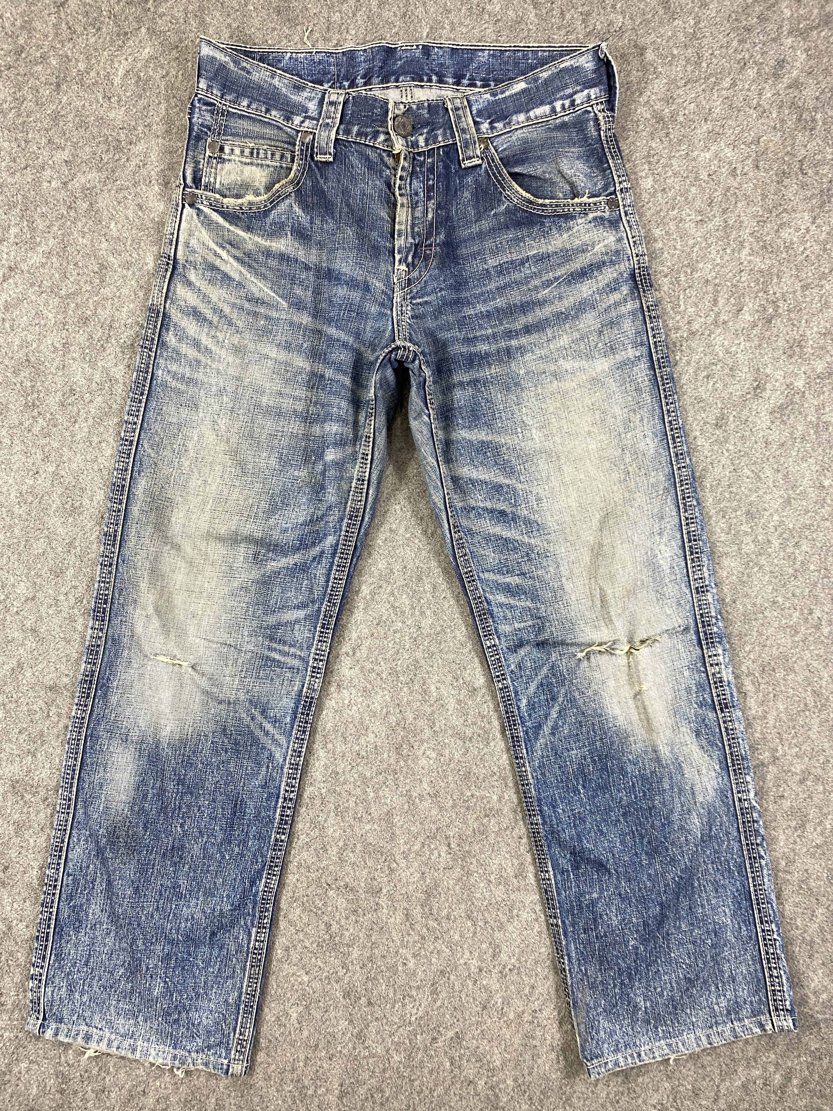 image of Distressed Denim x Levis Faded Blue Vintage Levi's Jeans 32X27.5 - Jn3323, Men's