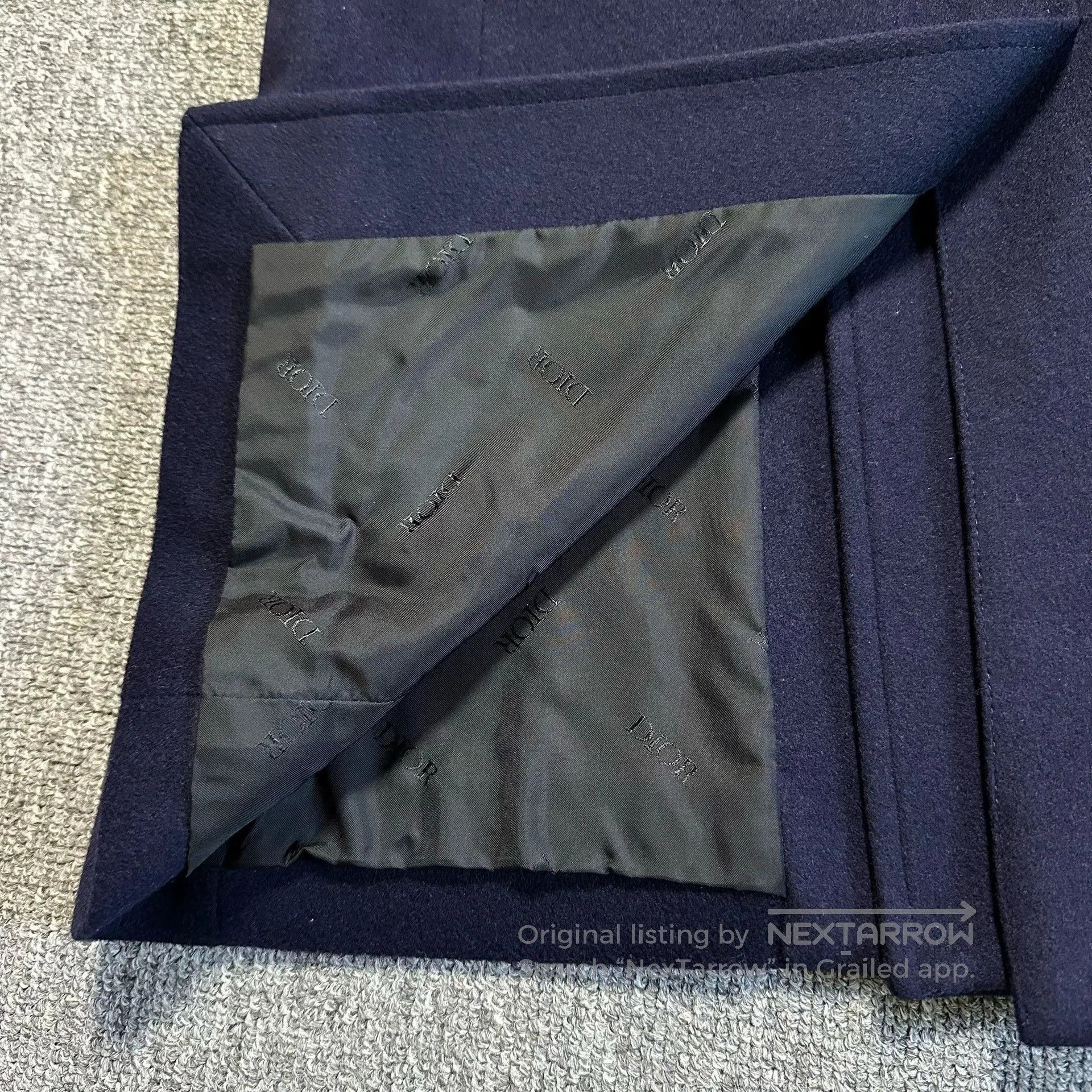 Dior Dior Navy Blue Cashmere Coat. Size US L / EU 52-54 / 3 - 4 Thumbnail