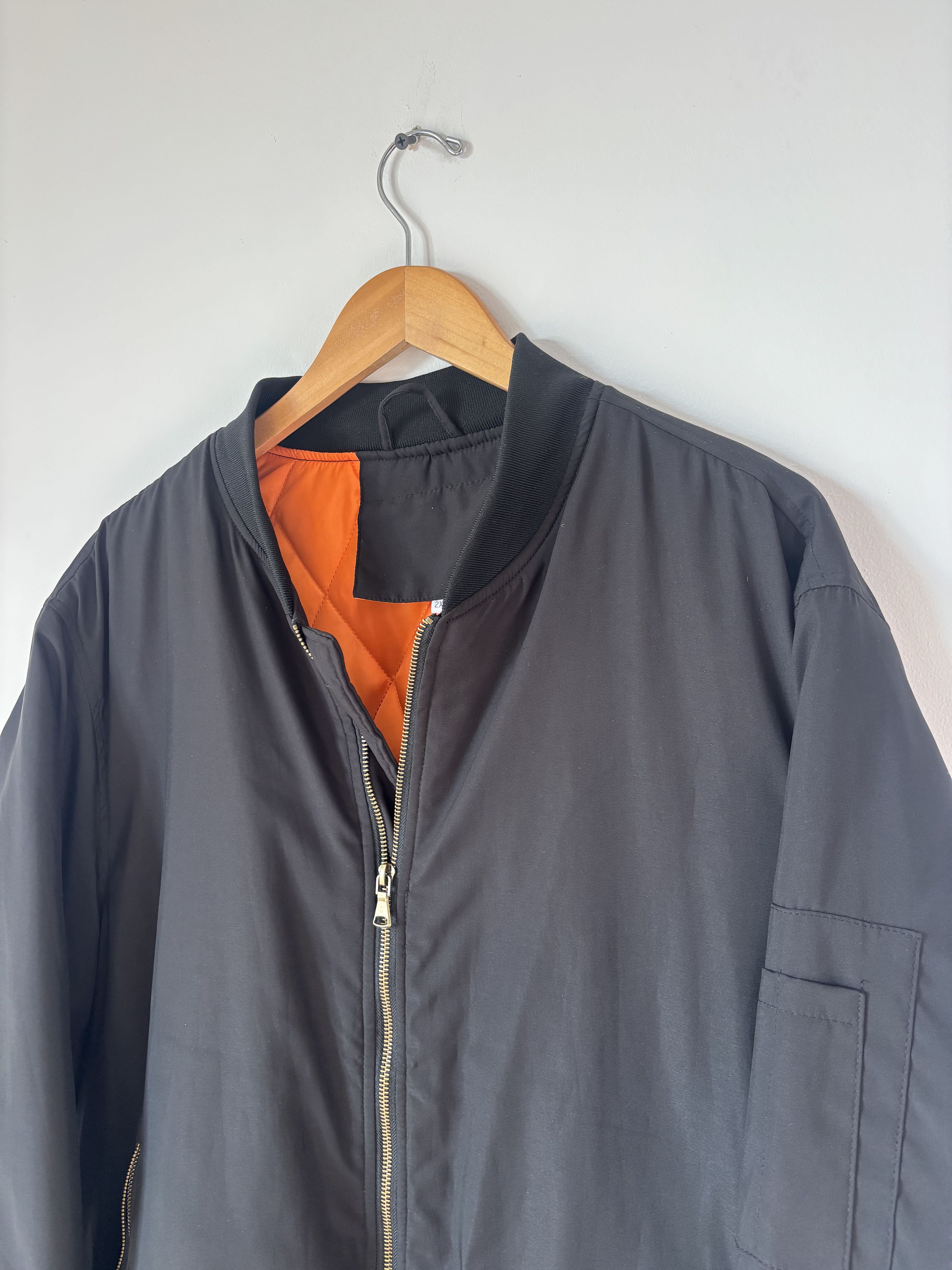 Other Black & Orange Quilted Padded Bomber Jacket XXL Size US XXL / EU 58 / 5 - 6 Thumbnail