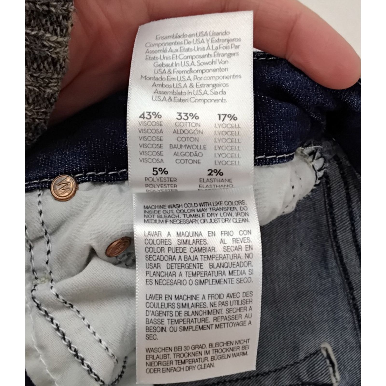 MOTHER Mother The Looker Jeans Women's 24"x25" Dark Wash Skinny Size 24" / US 00 / IT 34 - 10 Thumbnail