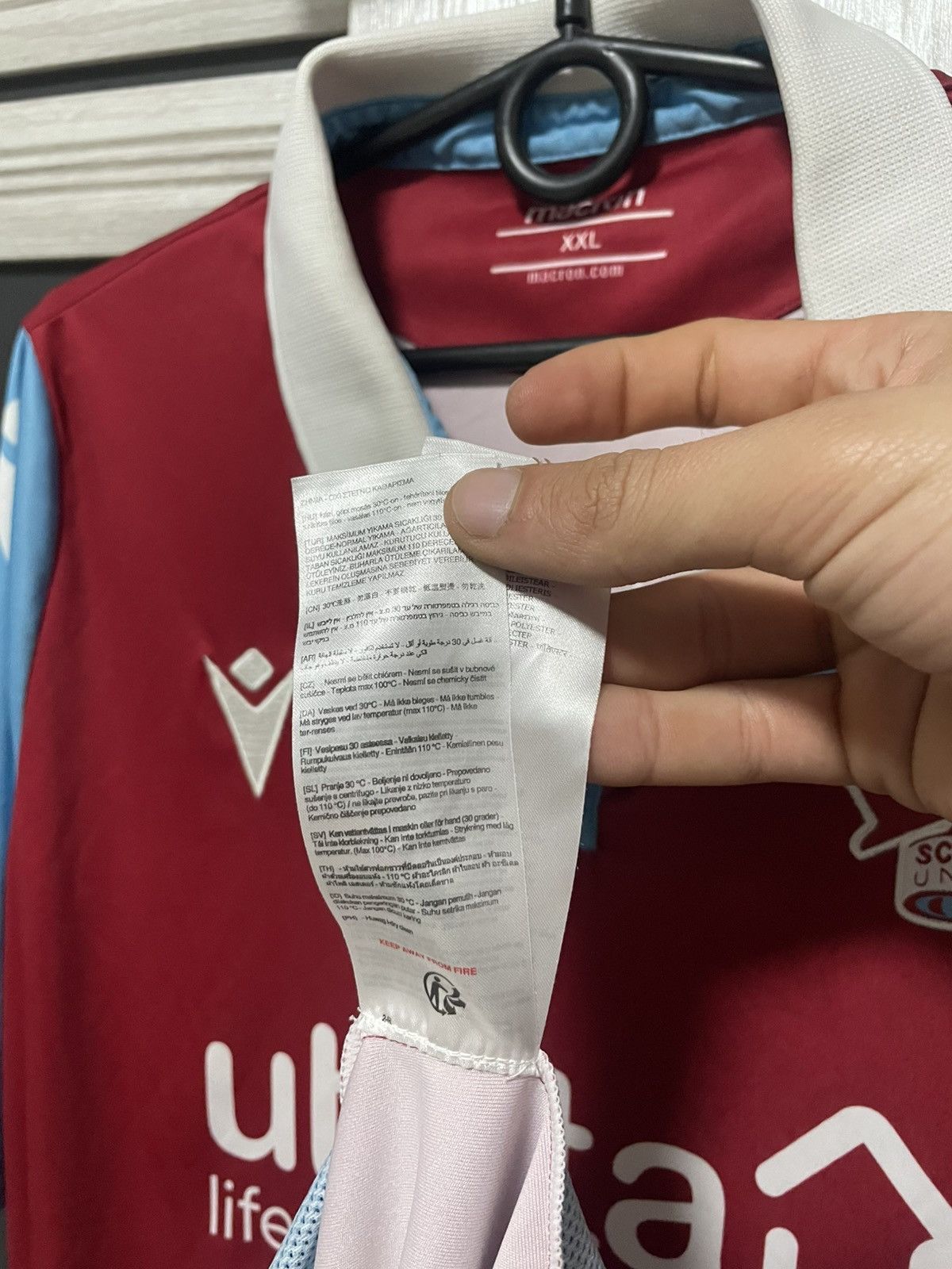 Macron Scunthorpe United 2020/2021 Macron Home Shirt Jersey Kit Size US XXL / EU 58 / 5 - 11 Thumbnail