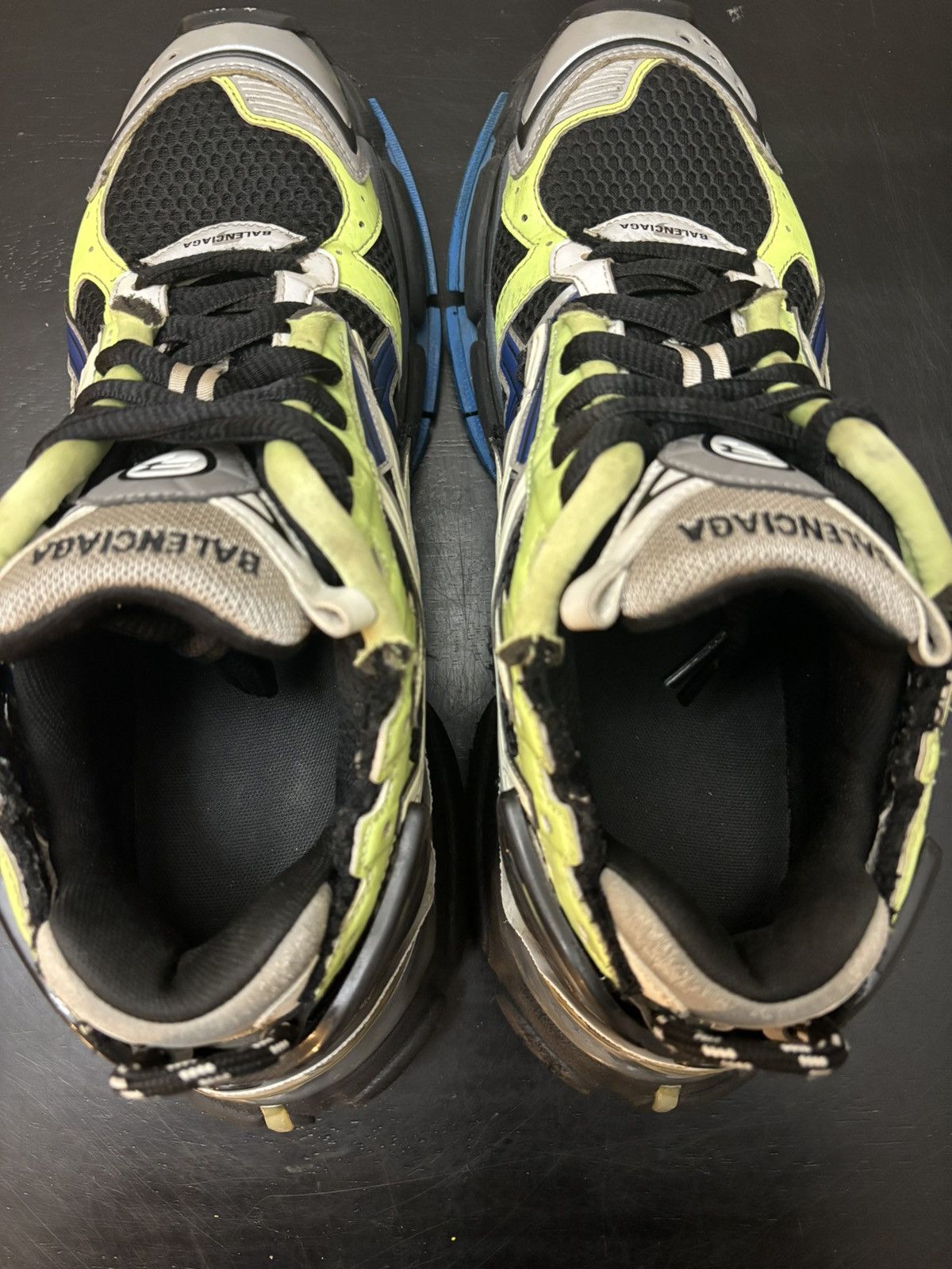 Balenciaga Balenciaga Runner Green Blue Black Grey Size US 10 / EU 43 - 7 Thumbnail