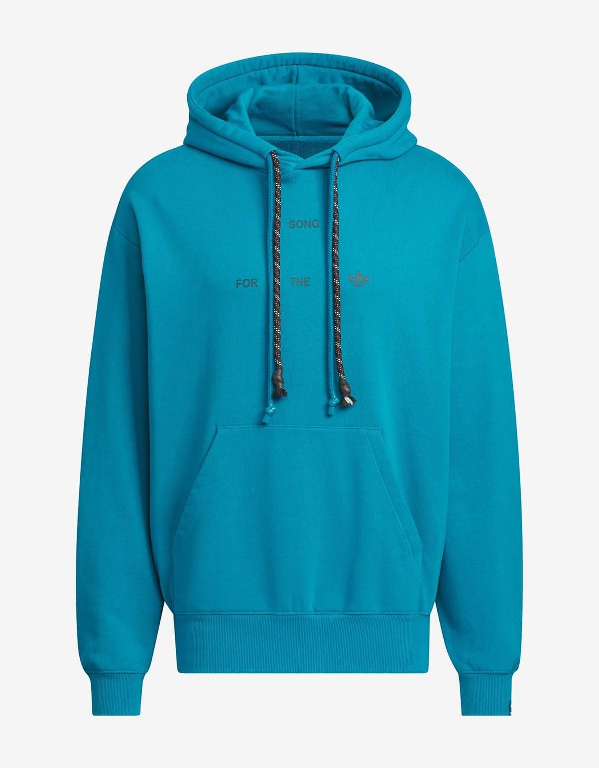 image of Adidas Sftm-003 Blue Hoodie, Men's (Size Large)