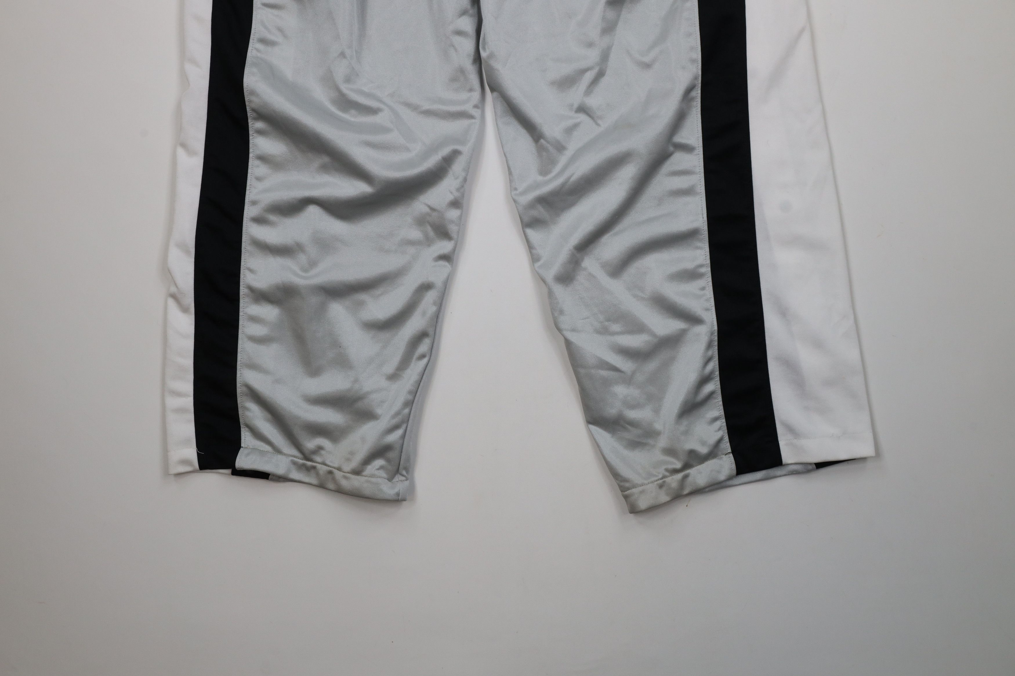 Nike × Vintage Vintage 90s Nike Basketball Swoosh Wide Leg Tearaway Pants Size US 38 / EU 54 - 10 Thumbnail