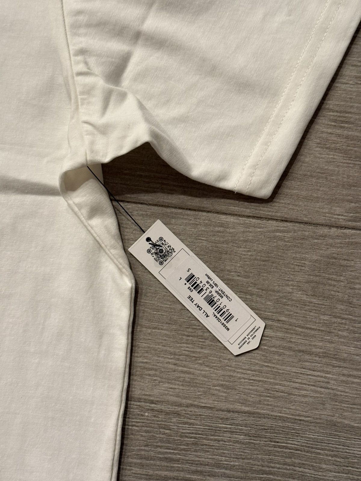 Stance Socks Stance All Day Crew Neck Tee T-Shirt Cream Size L Large New Size US L / EU 52-54 / 3 - 4 Thumbnail
