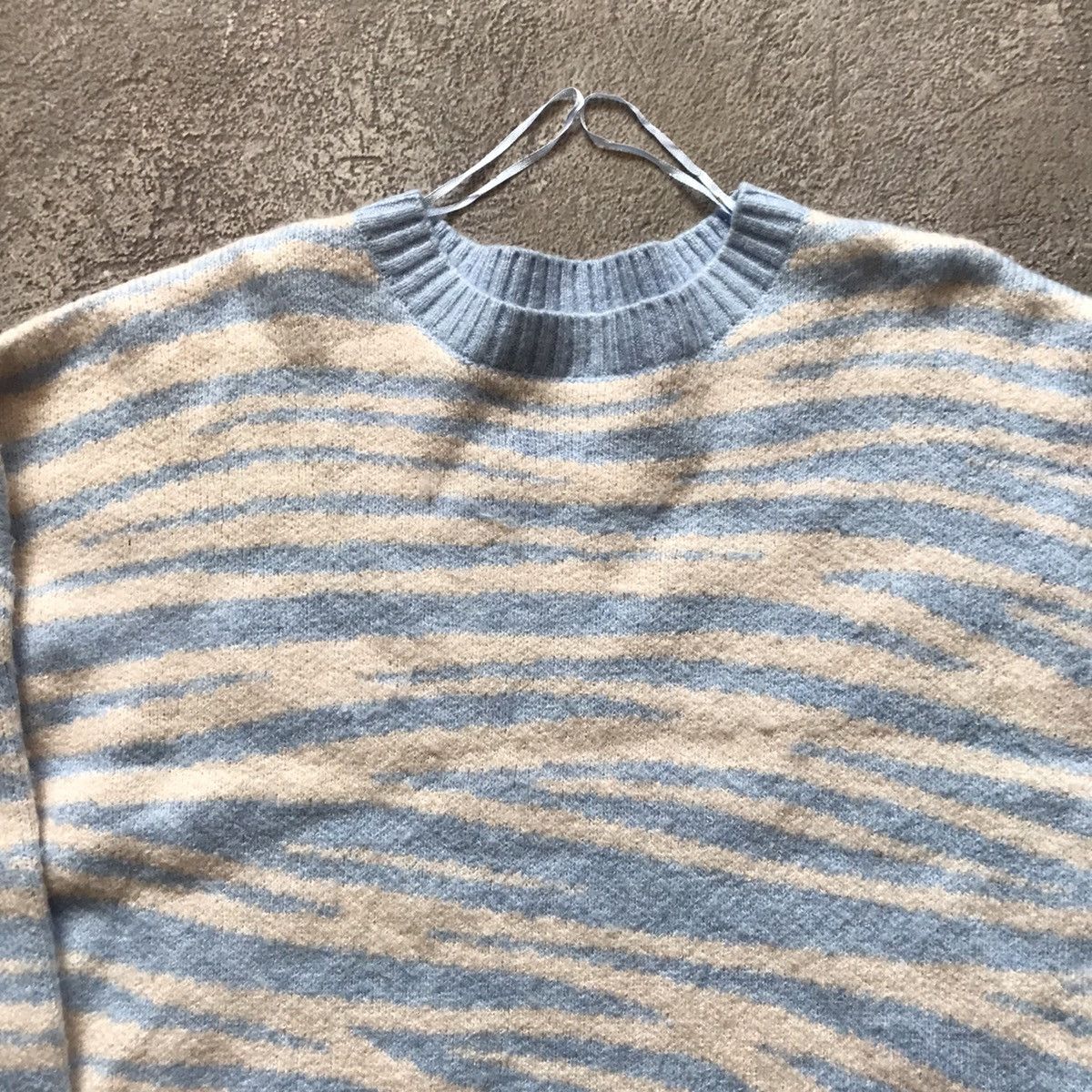 Vintage Vintage 90s Striped Knit Sweater Oversized Y2K Grunge Logo L Size L / US 10 / IT 46 - 3 Thumbnail
