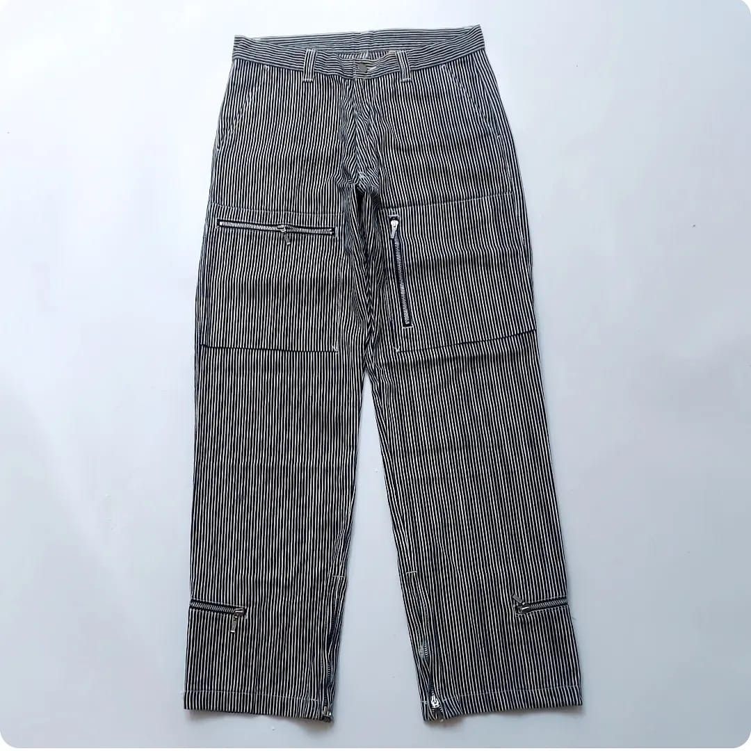 image of Vintage Swipe On The Quiet Hickory Multipocket Pants in Hickory Stripe, Men's (Size 31)