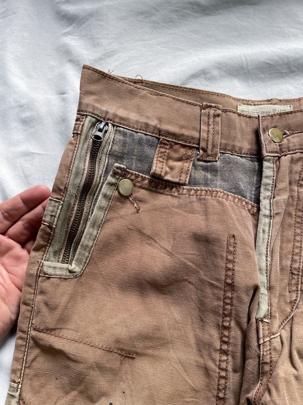 If Six Was Nine JAPANESE STYLE PANTS DISTRESSED PAINTED PANTS Size US 29 - 7 Thumbnail